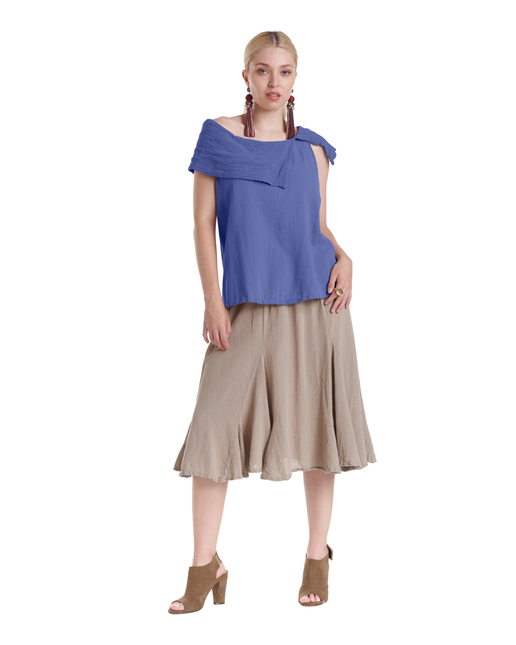 Bird Cotton Gauze Blouse-Oh My Gauze