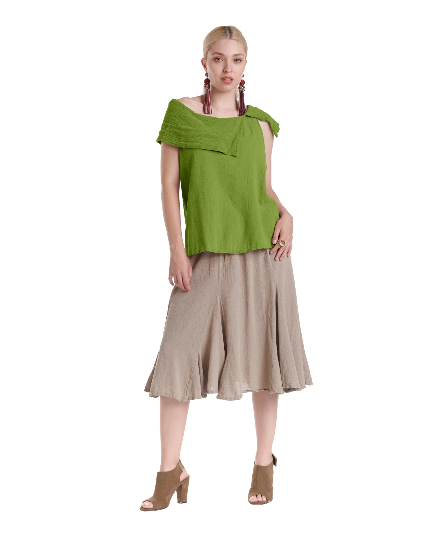 Bird Cotton Gauze Blouse-Oh My Gauze