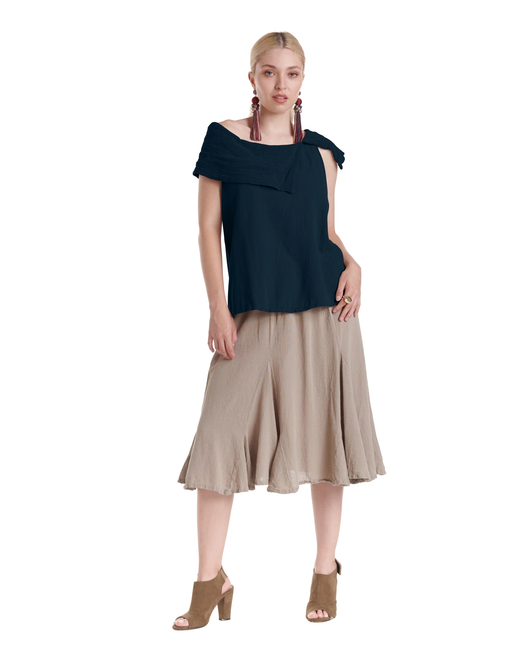 Bird Cotton Gauze Blouse-Oh My Gauze