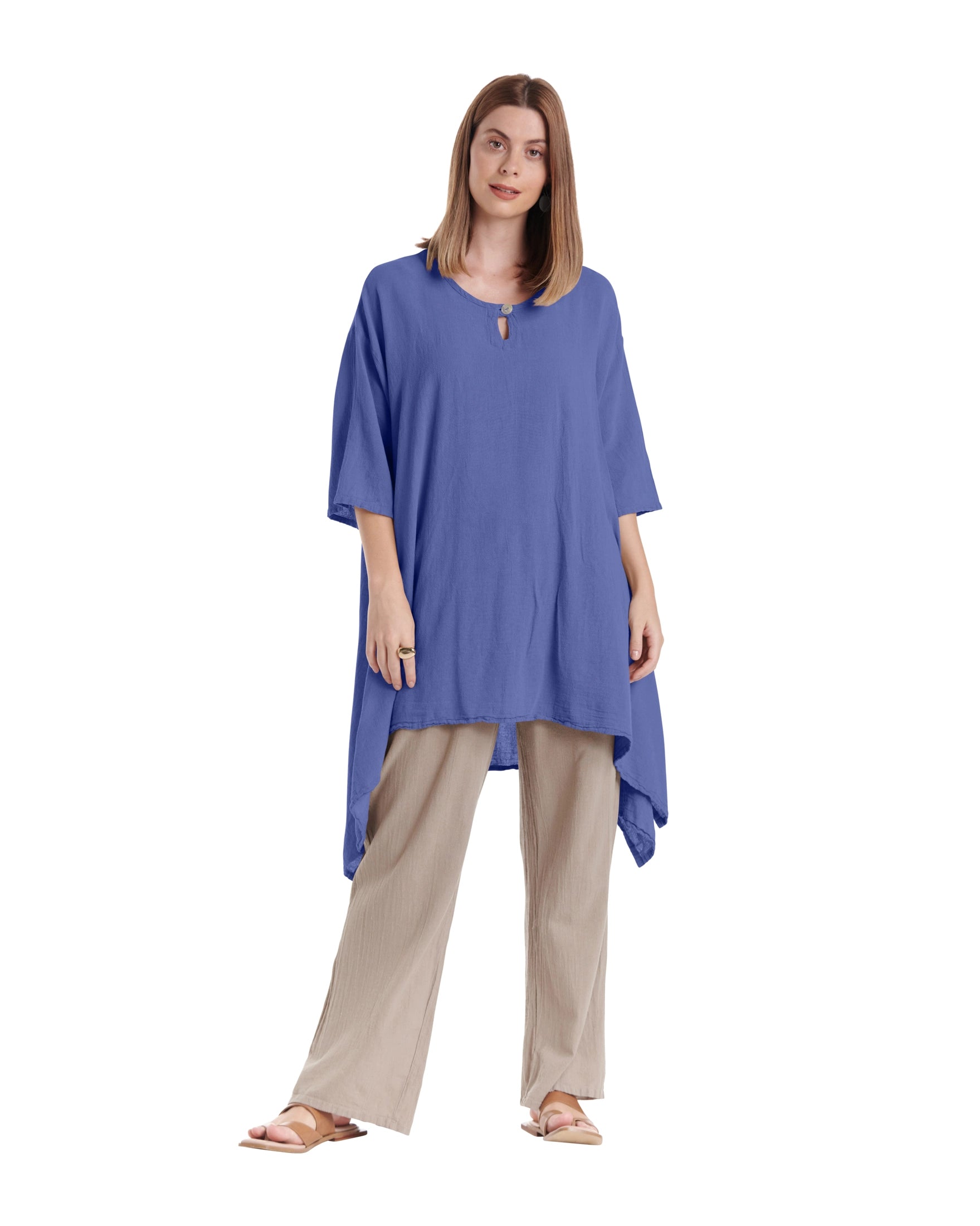 Bunny Cotton Gauze Blouse-Oh My Gauze