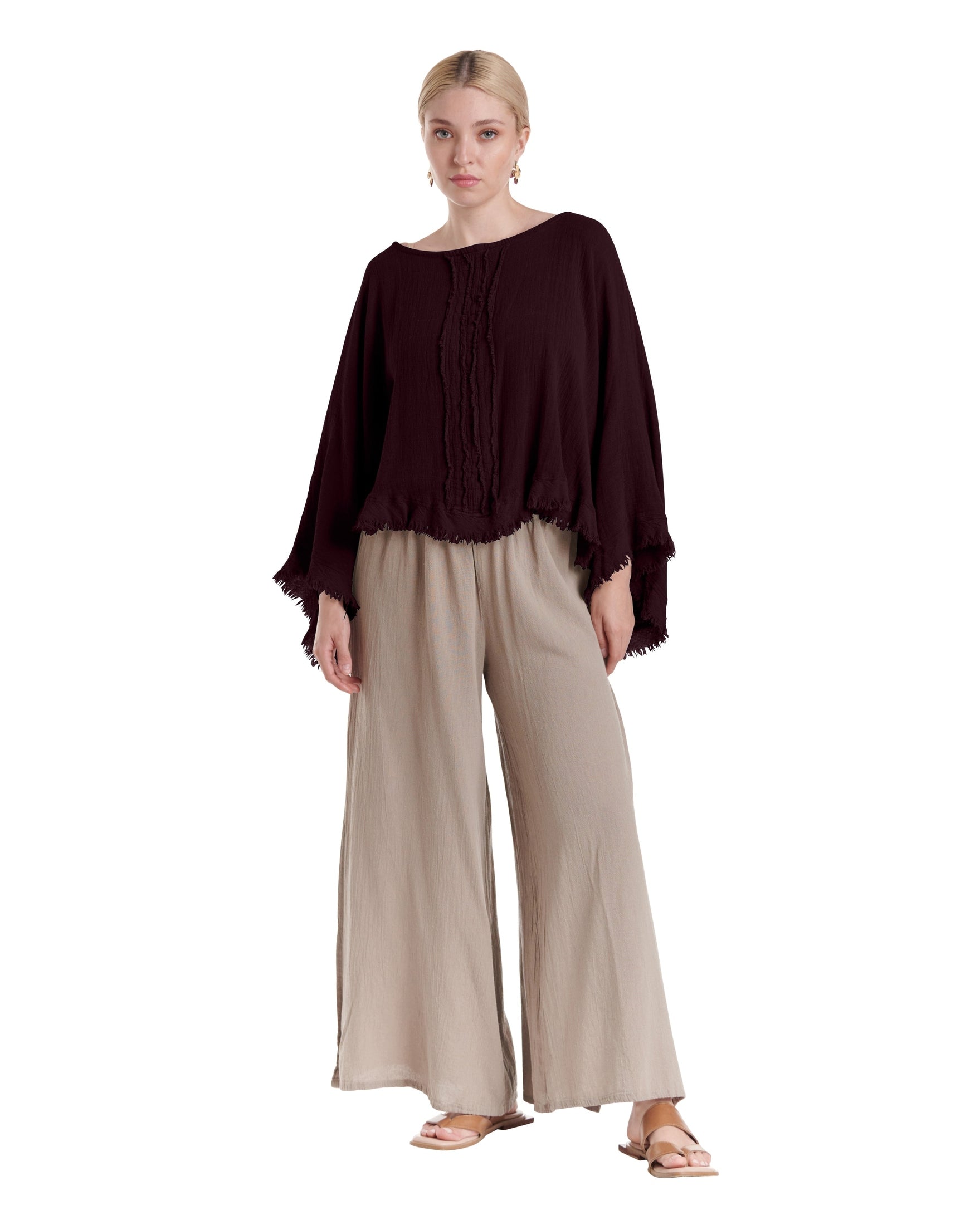 Calypso Cotton Gauze Blouse-Oh My Gauze