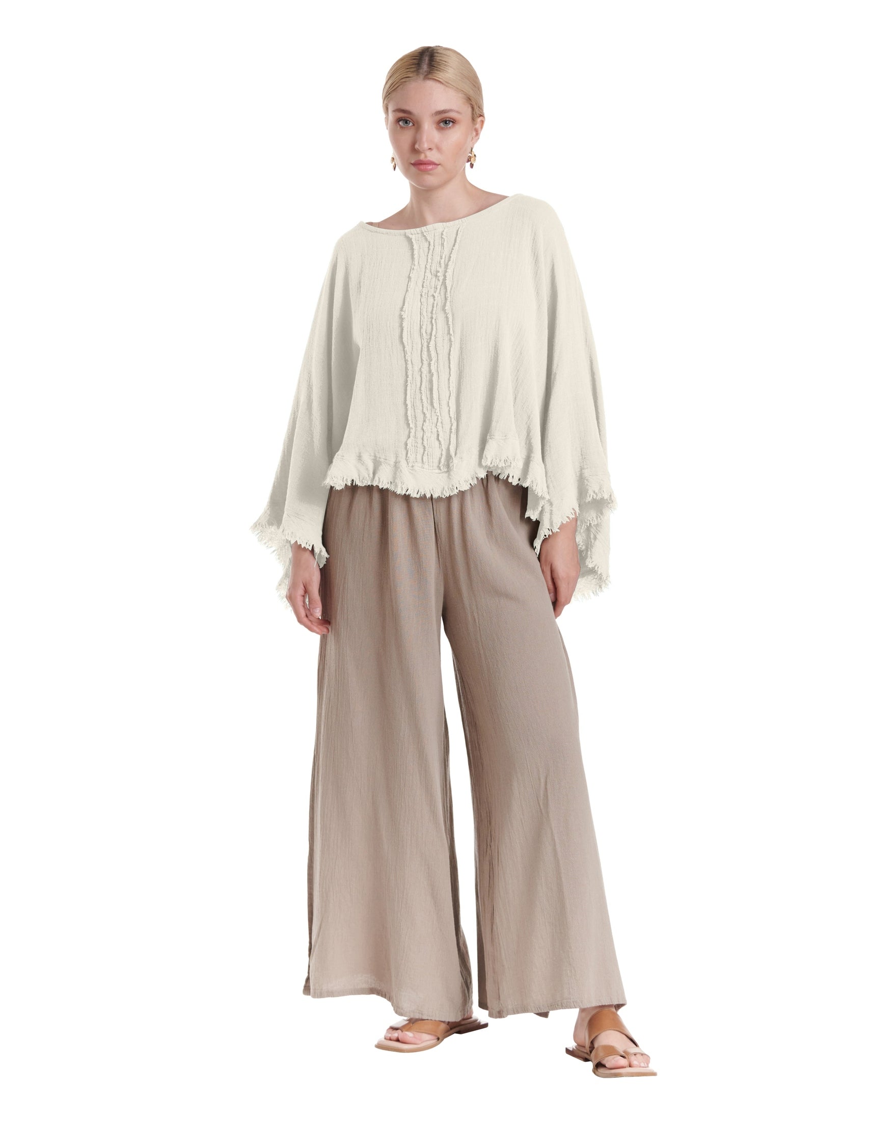 Calypso Cotton Gauze Blouse-Oh My Gauze