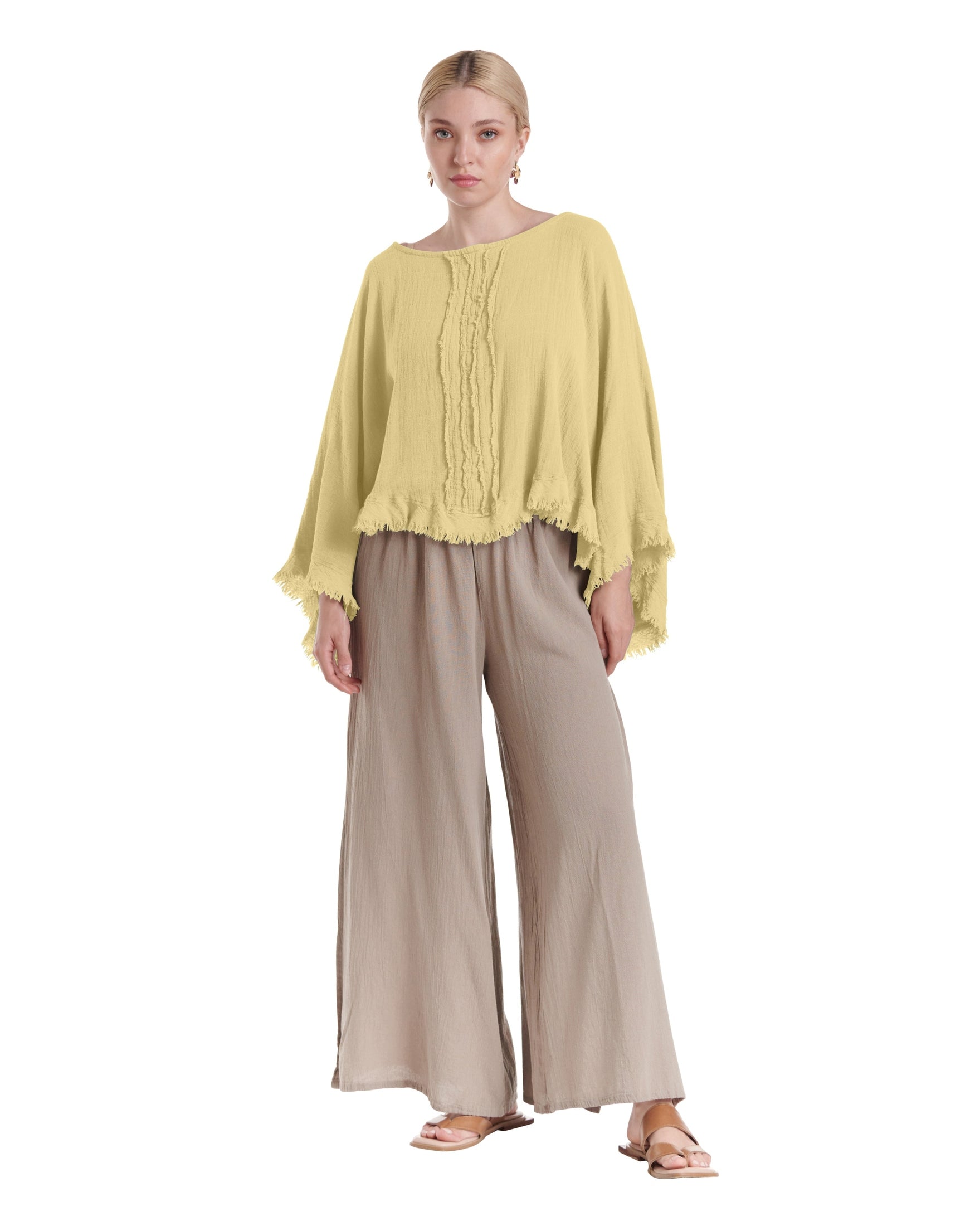 Calypso Cotton Gauze Blouse-Oh My Gauze