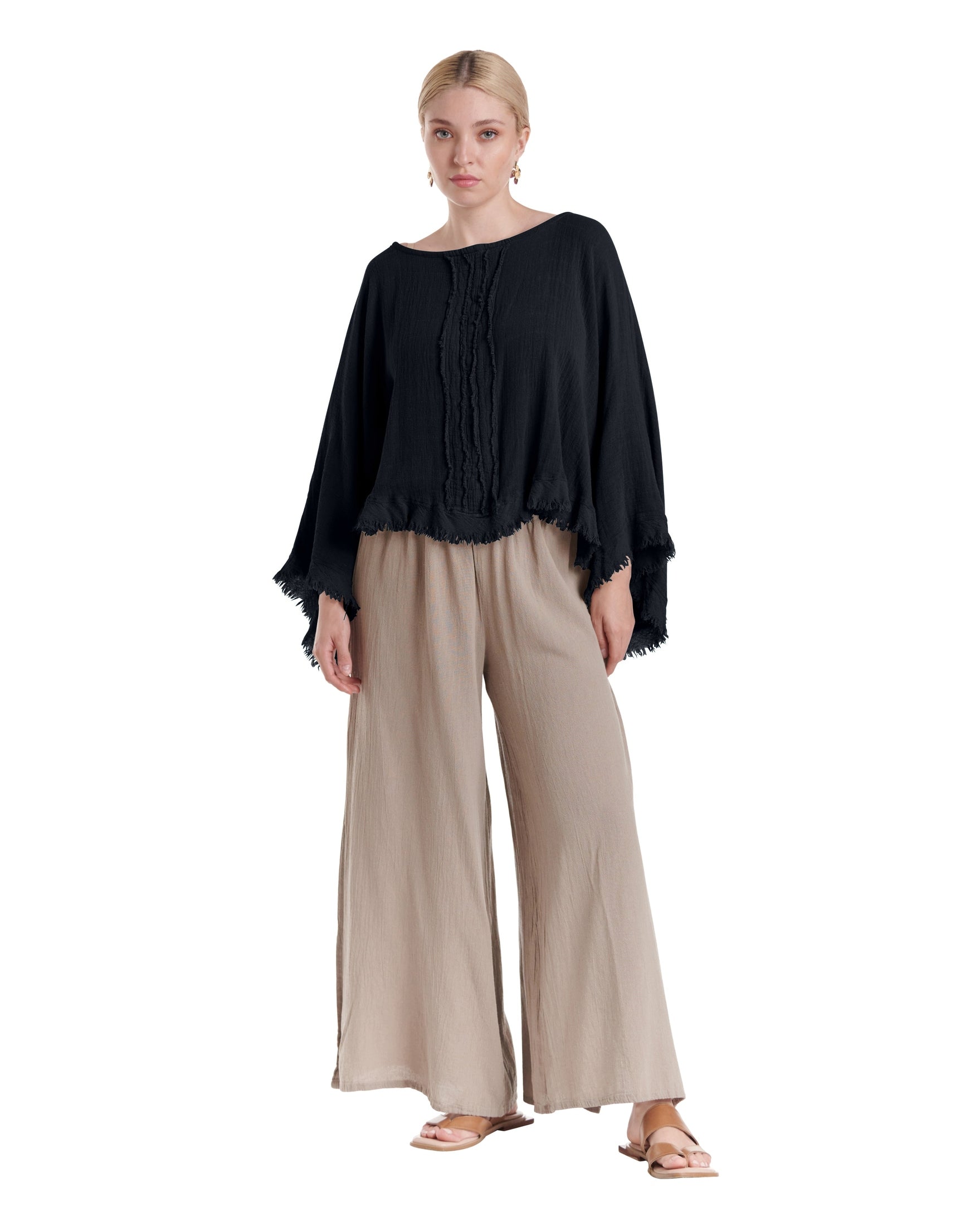 Calypso Cotton Gauze Blouse-Oh My Gauze