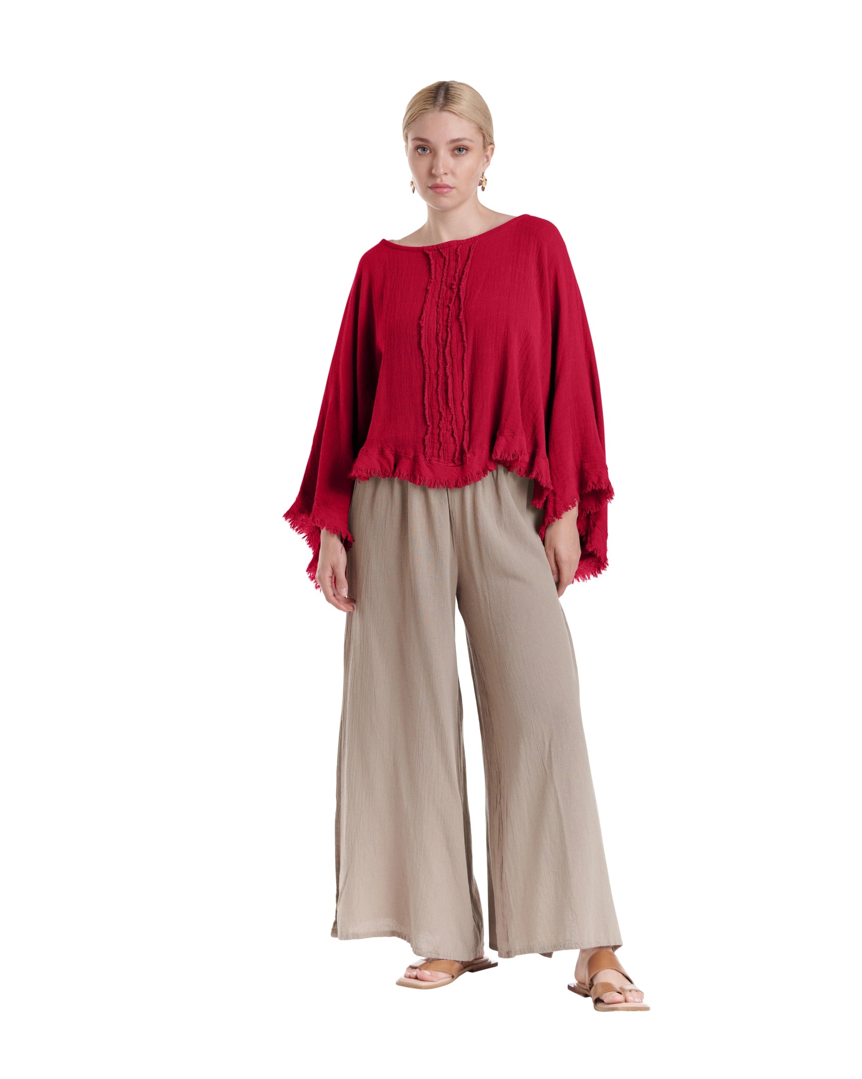 Calypso Cotton Gauze Blouse-Oh My Gauze