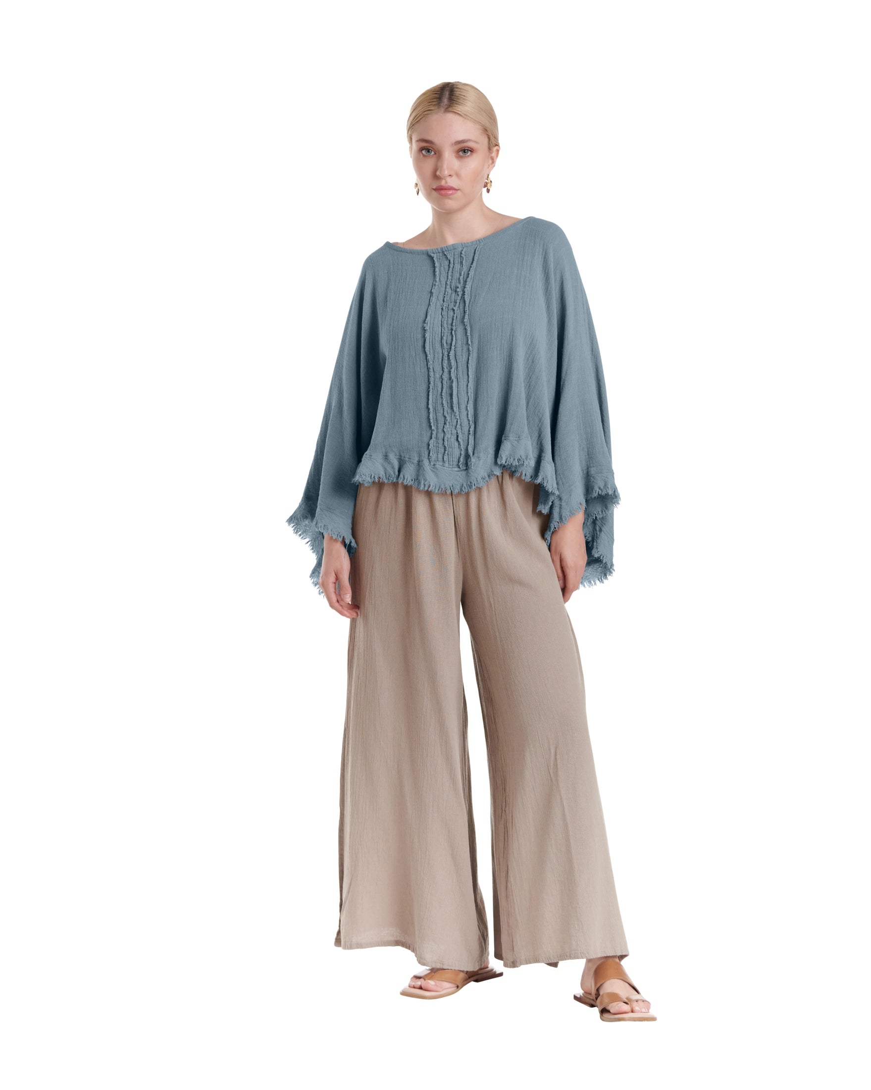 Calypso Cotton Gauze Blouse-Oh My Gauze