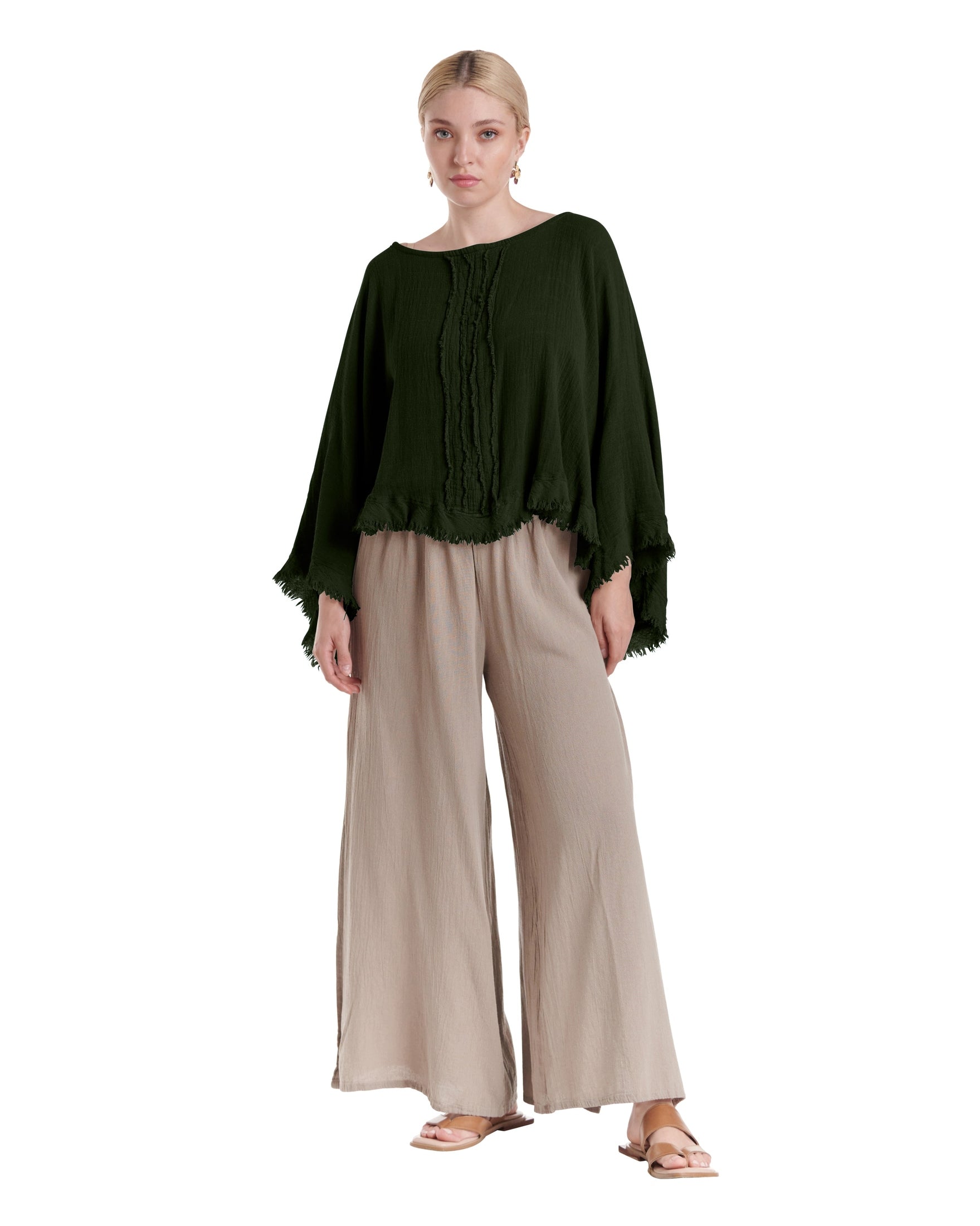 Calypso Cotton Gauze Blouse-Oh My Gauze