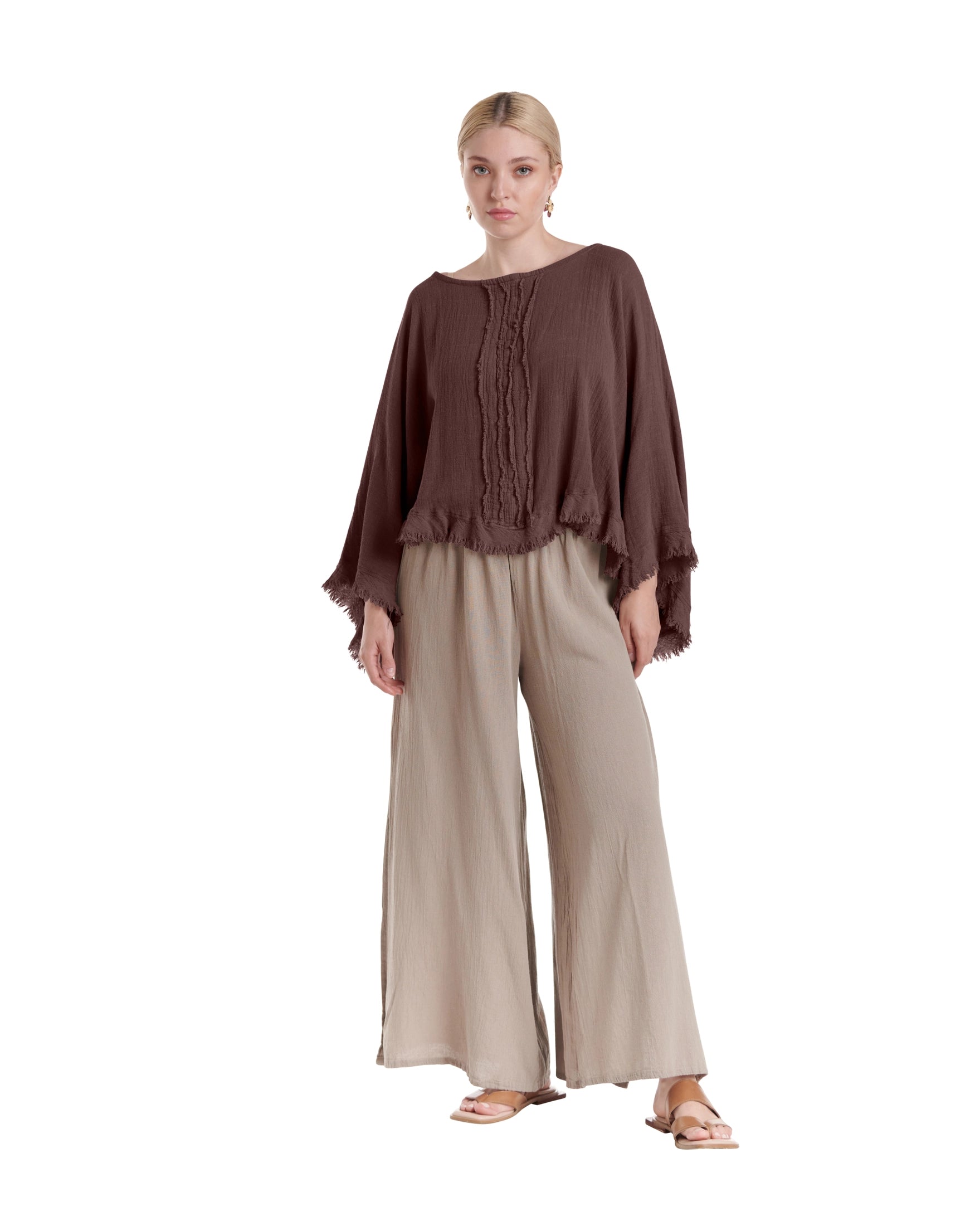 Calypso Cotton Gauze Blouse-Oh My Gauze