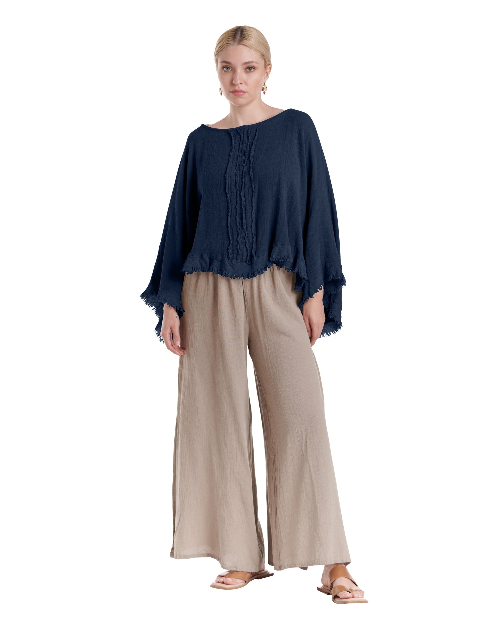 Calypso Cotton Gauze Blouse-Oh My Gauze