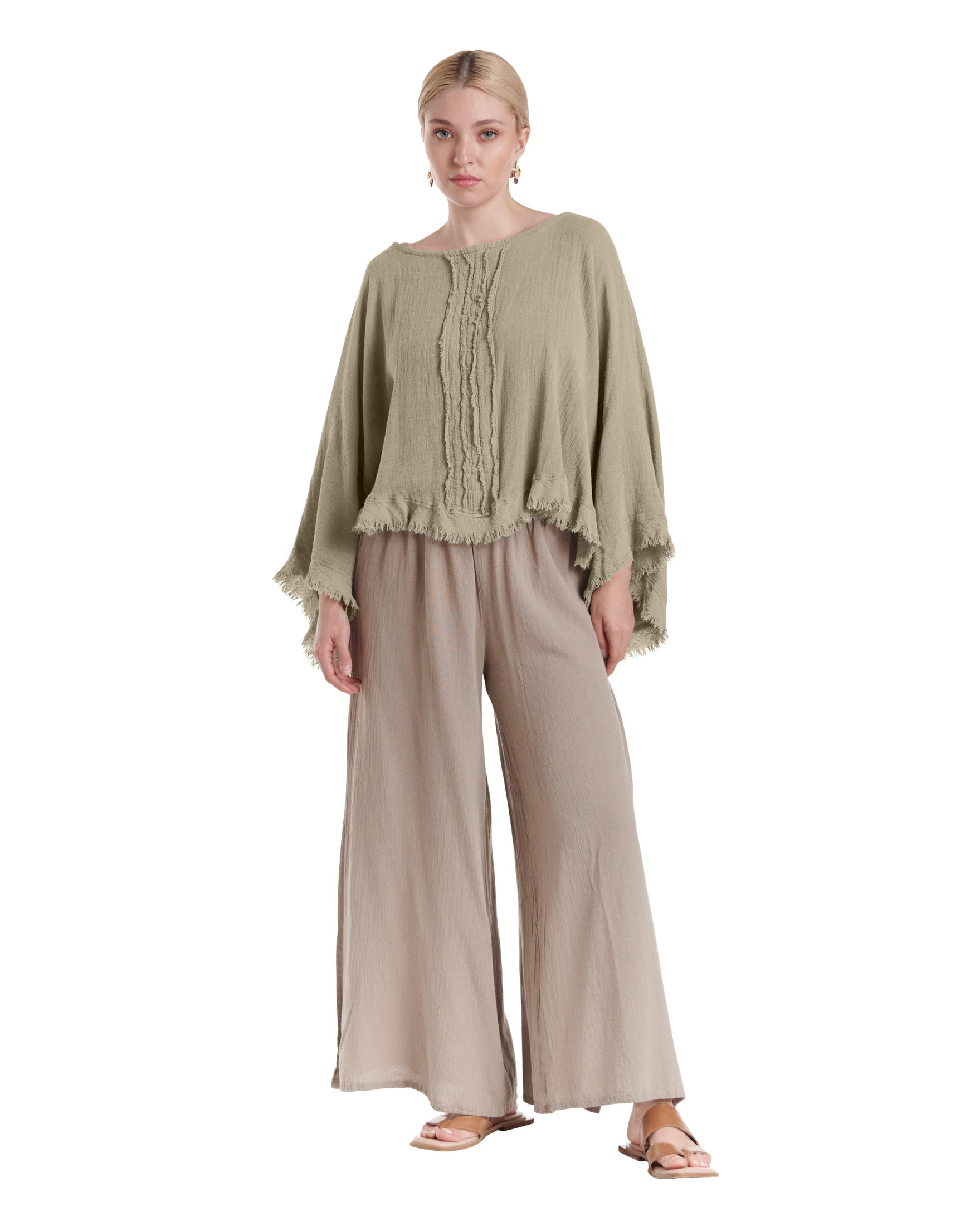 Calypso Cotton Gauze Blouse-Oh My Gauze