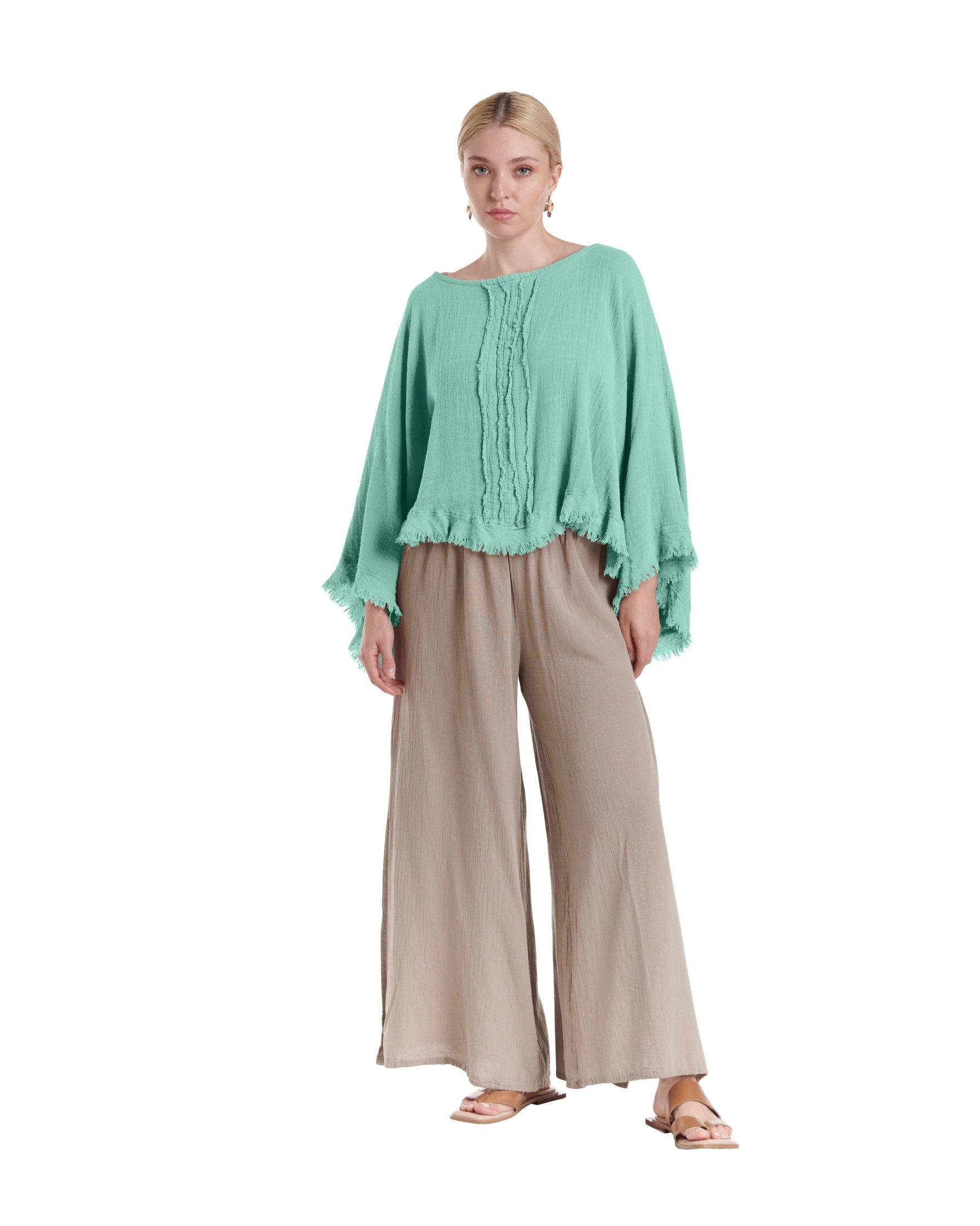 Calypso Cotton Gauze Blouse-Oh My Gauze