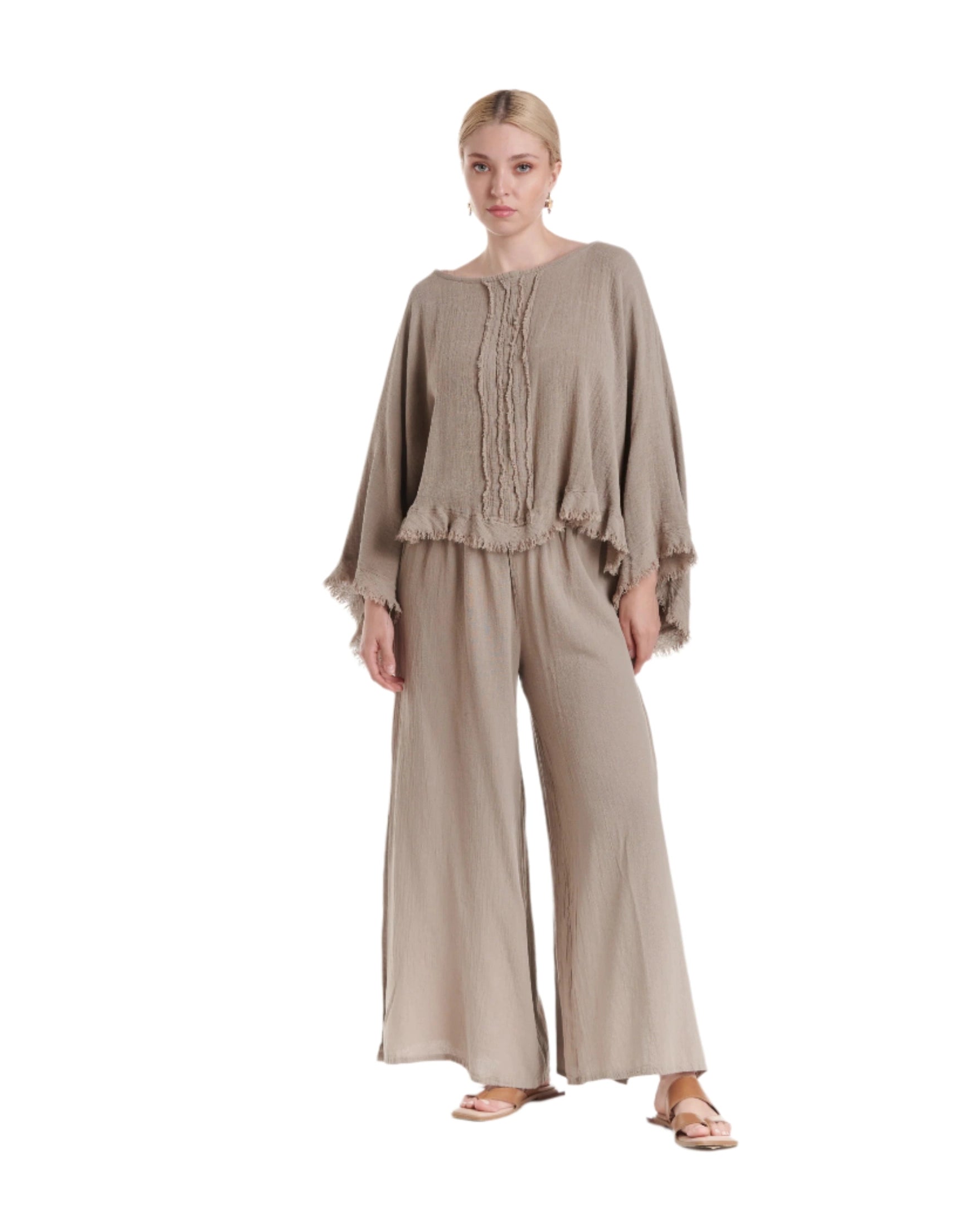 Calypso Cotton Gauze Blouse-Oh My Gauze