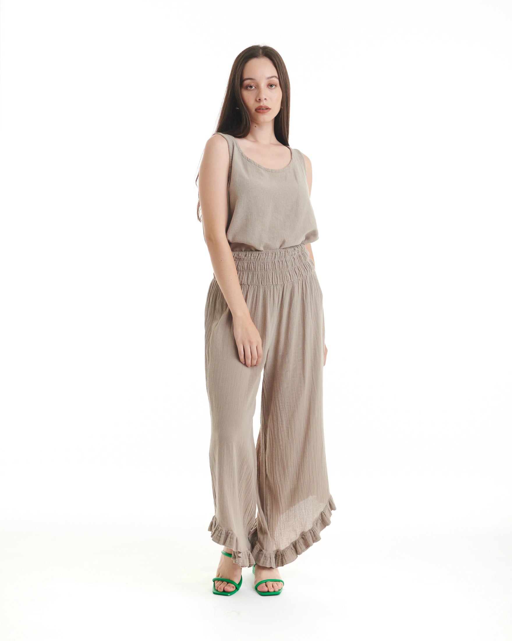 Cha Cha Cotton Gauze Pants - New-Oh My Gauze