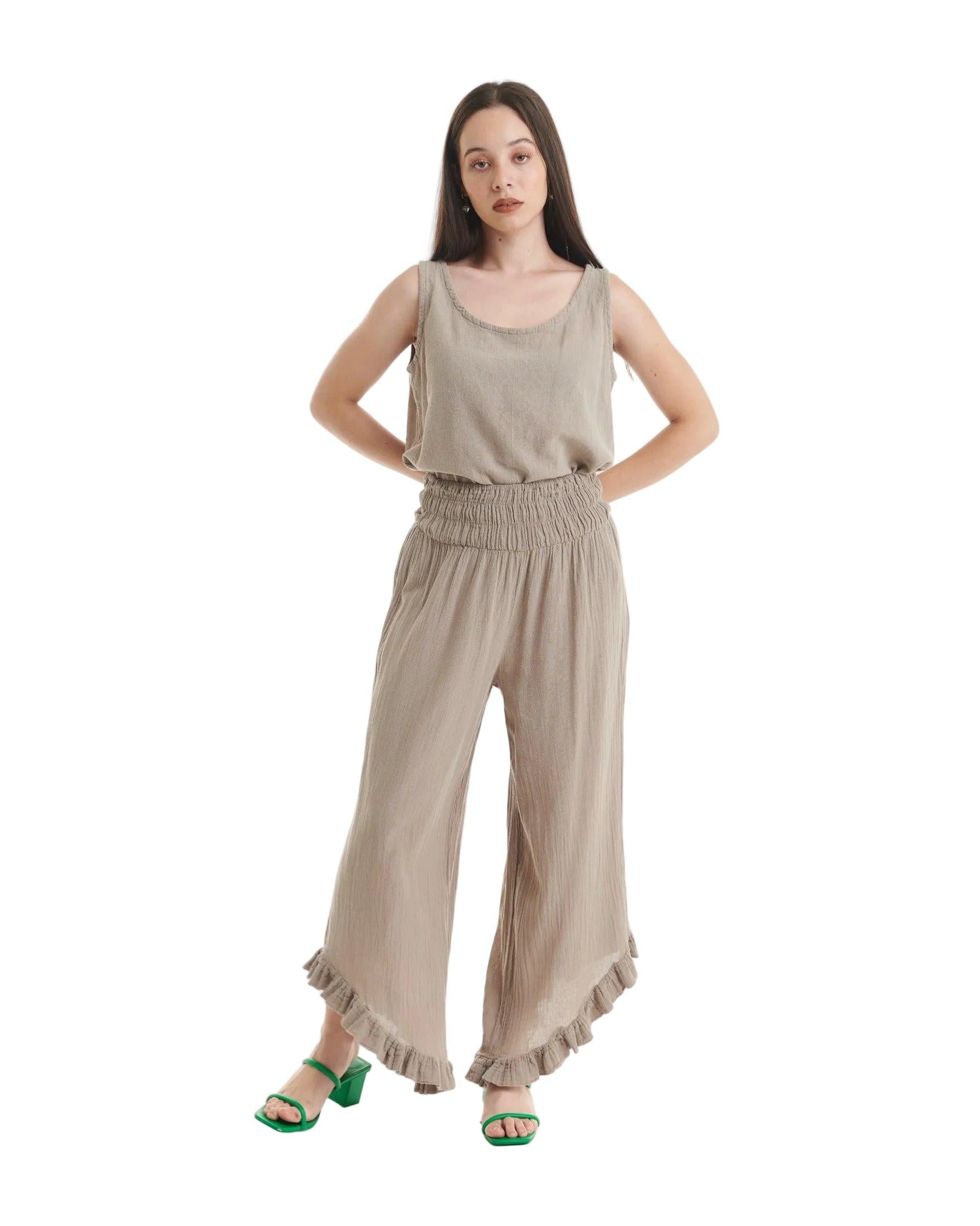 Cha Cha Cotton Gauze Pants-Oh My Gauze