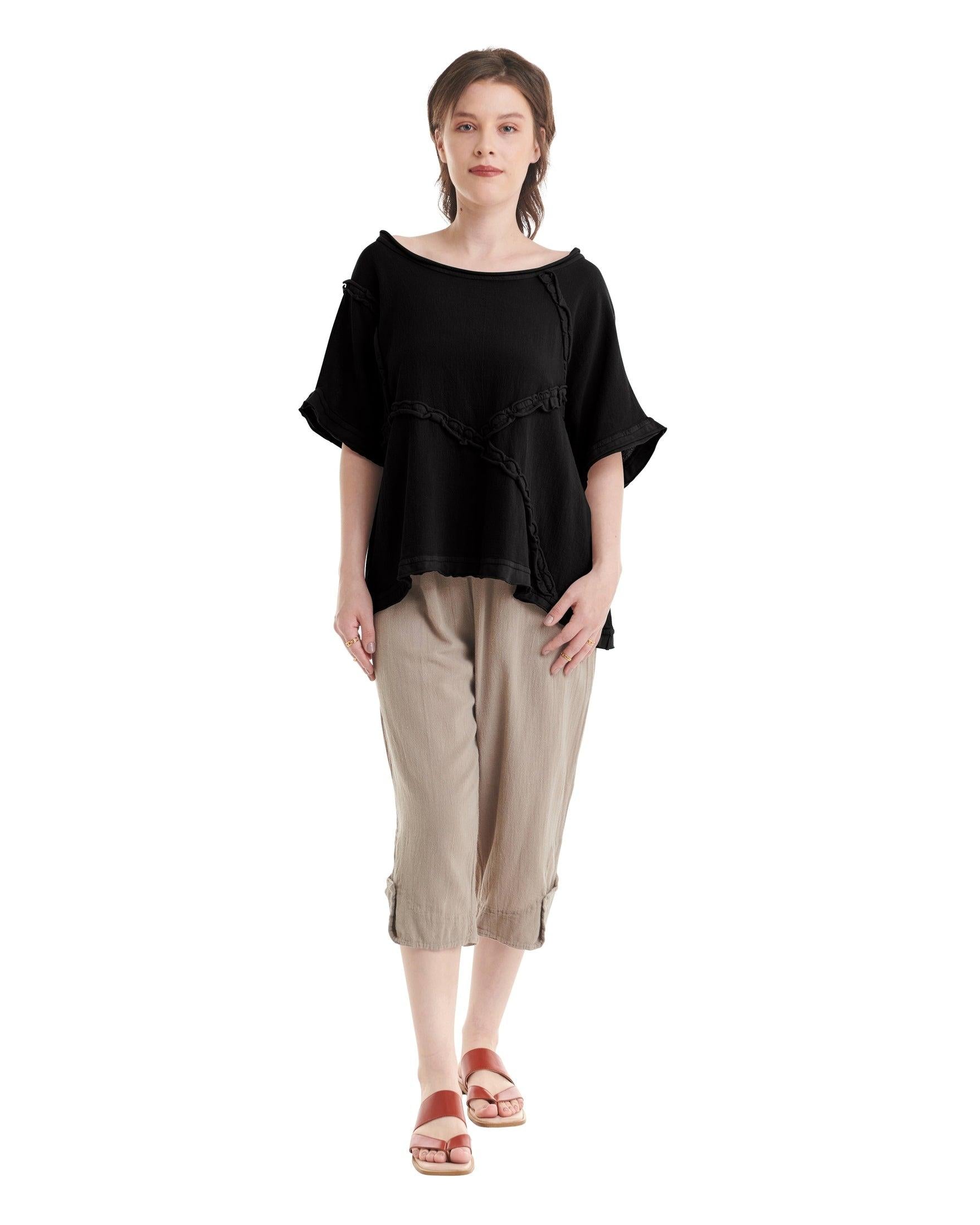 Chappy Cotton Gauze Blouse-Oh My Gauze