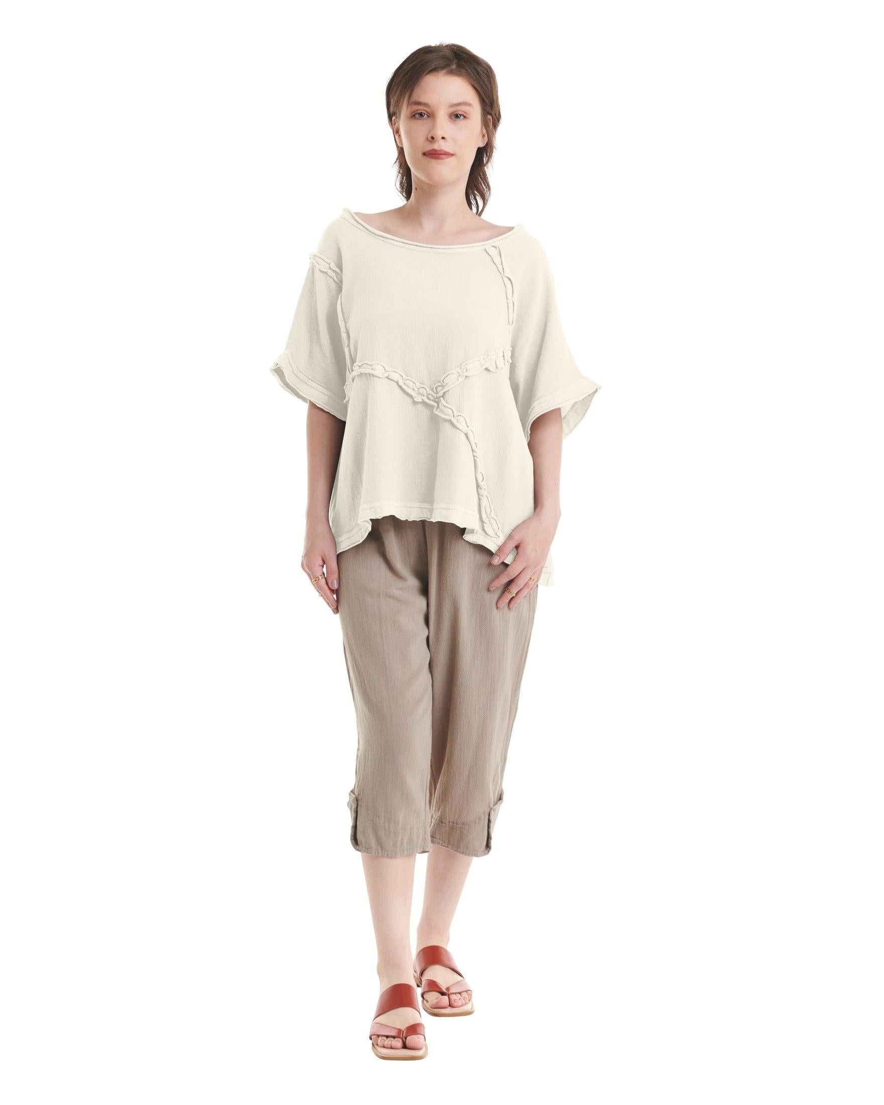 Chappy Cotton Gauze Blouse-Oh My Gauze