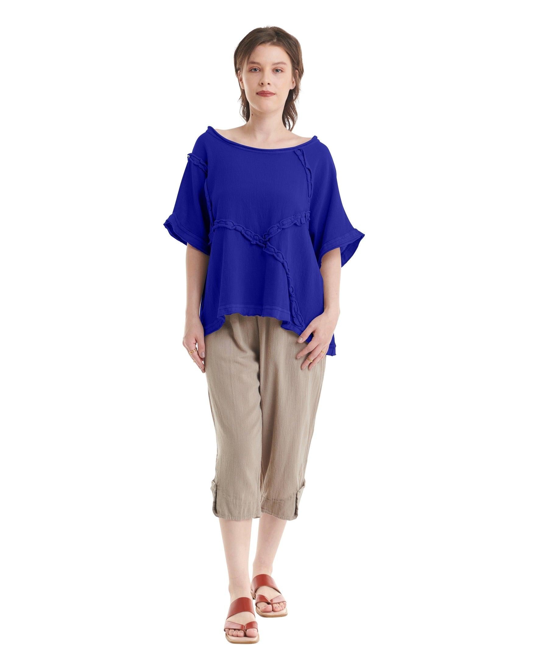 Chappy Cotton Gauze Blouse-Oh My Gauze