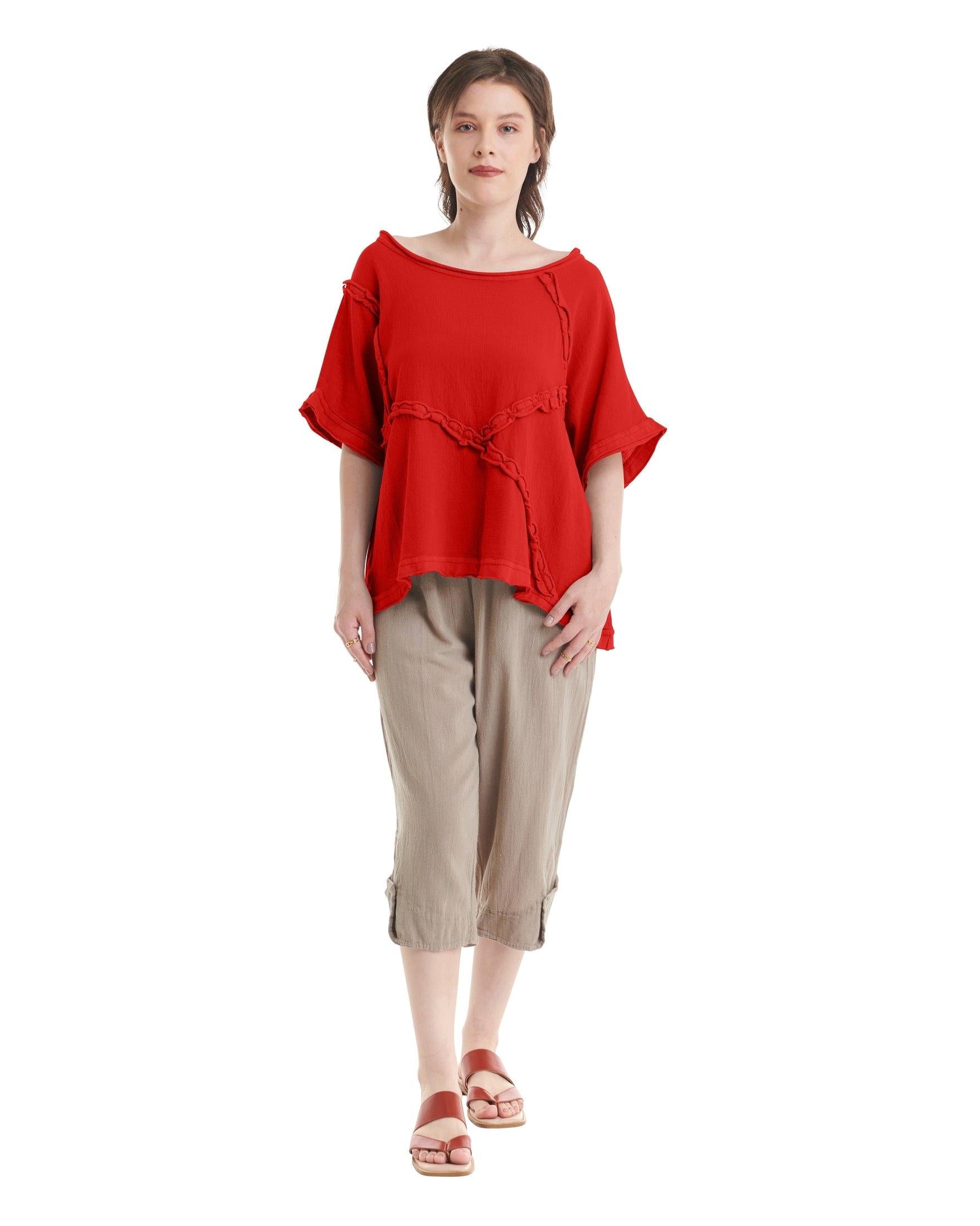 Chappy Cotton Gauze Blouse-Oh My Gauze
