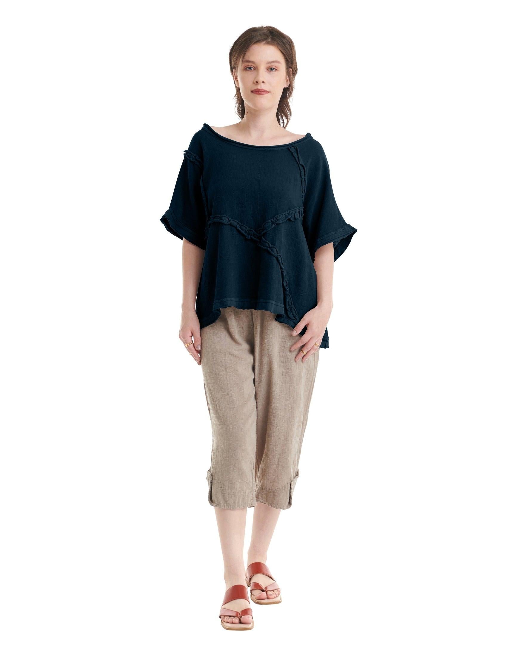 Chappy Cotton Gauze Blouse-Oh My Gauze