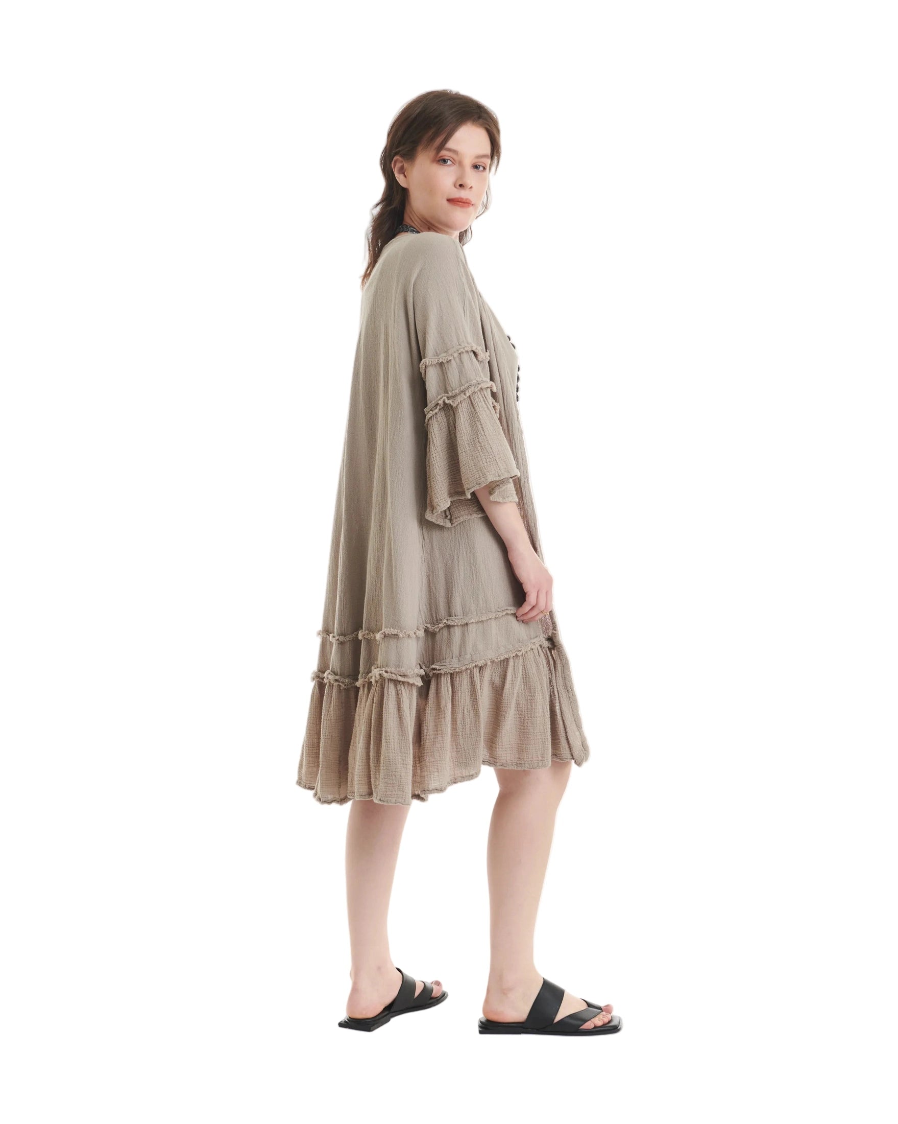 Chic Cotton Gauze Jacket - New-Oh My Gauze