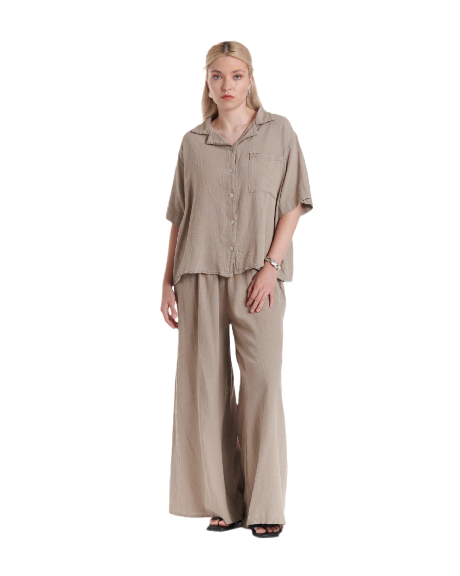Crush Cotton Gauze Blouse – New Arrival-Oh My Gauze