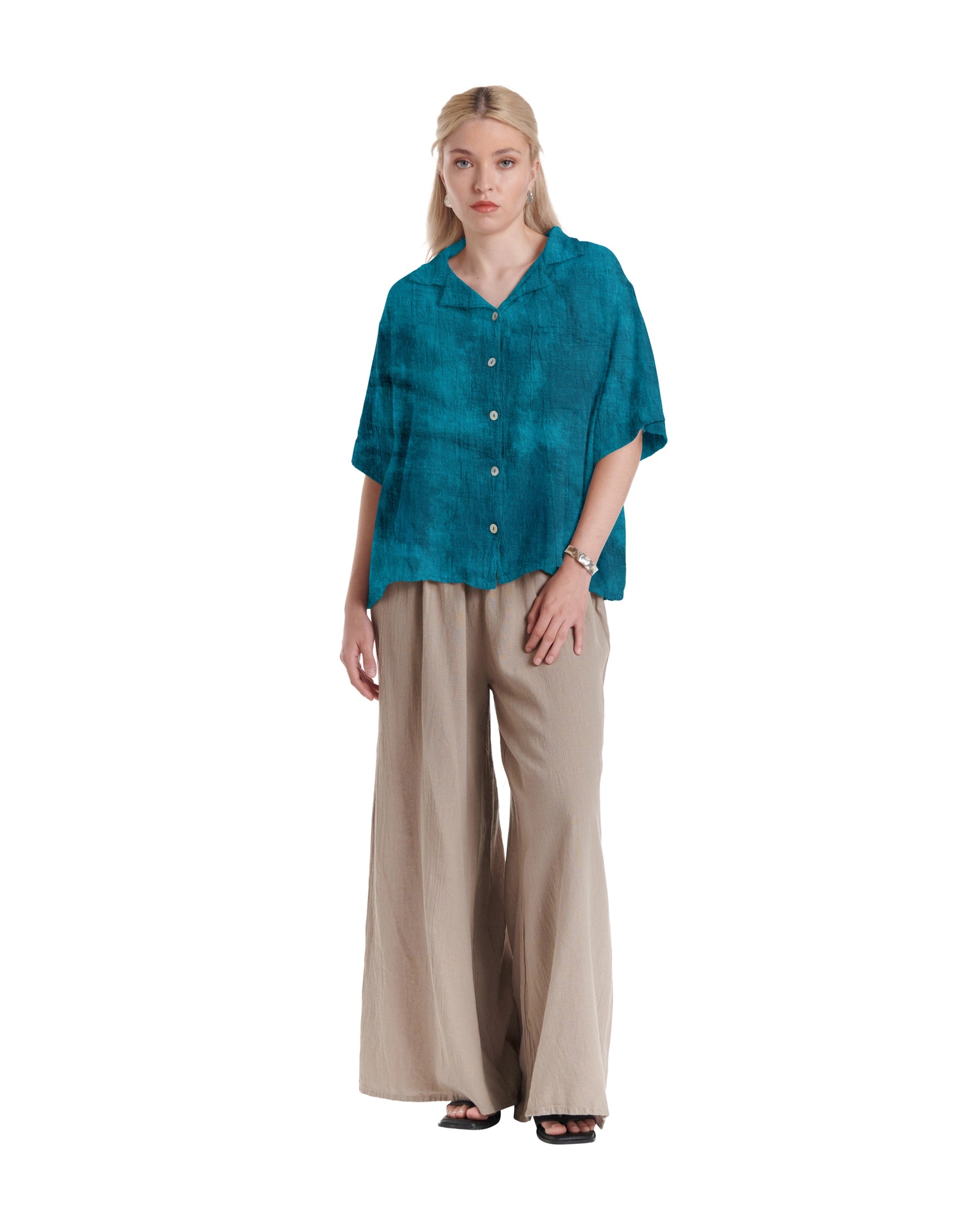 Crush Cotton Gauze Blouse – New Arrival-Oh My Gauze