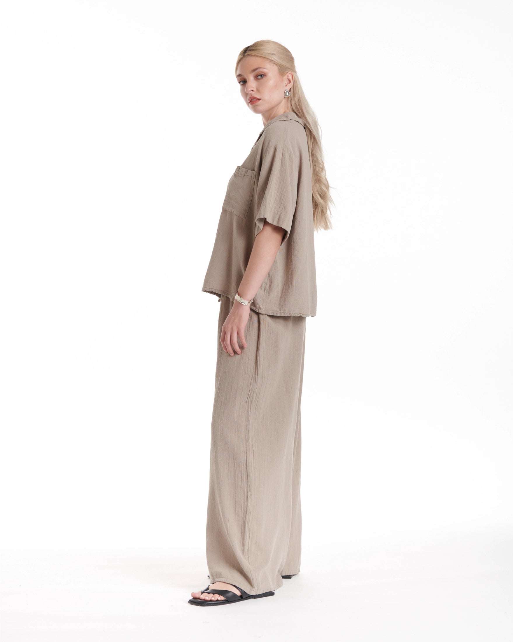Crush Cotton Gauze Blouse – New Arrival-Oh My Gauze