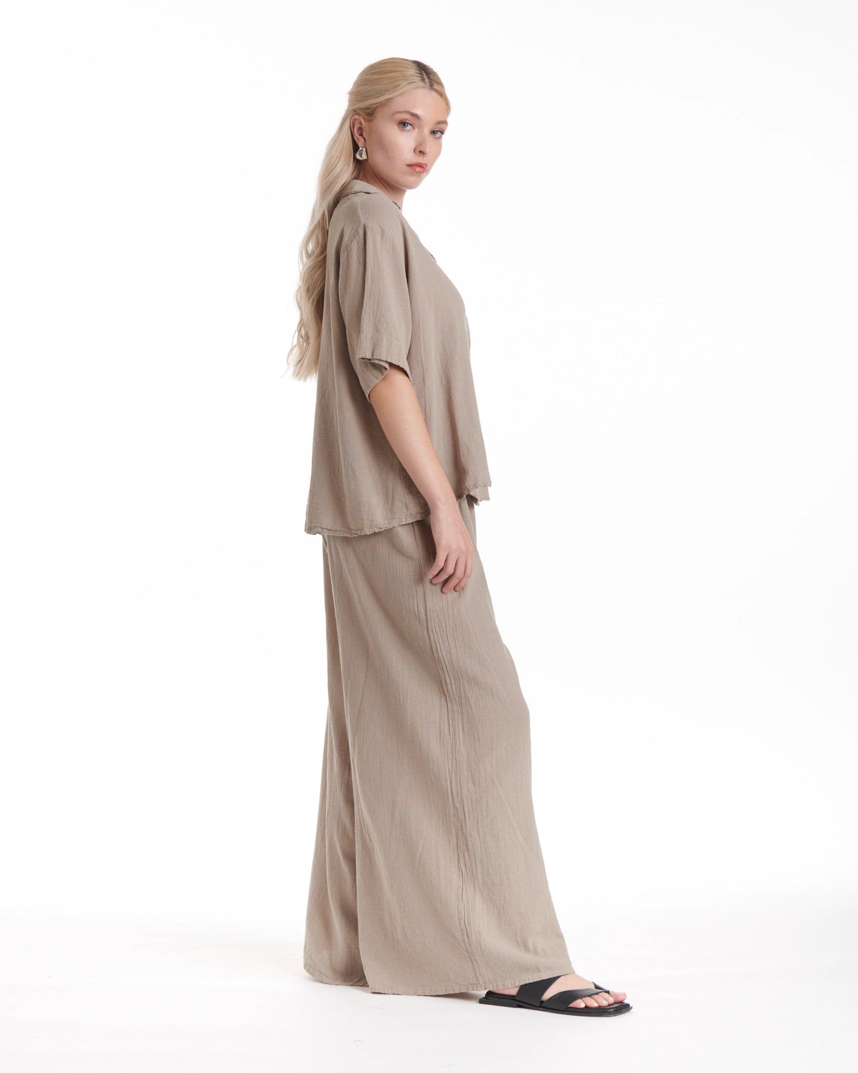 Crush Cotton Gauze Blouse – New Arrival-Oh My Gauze