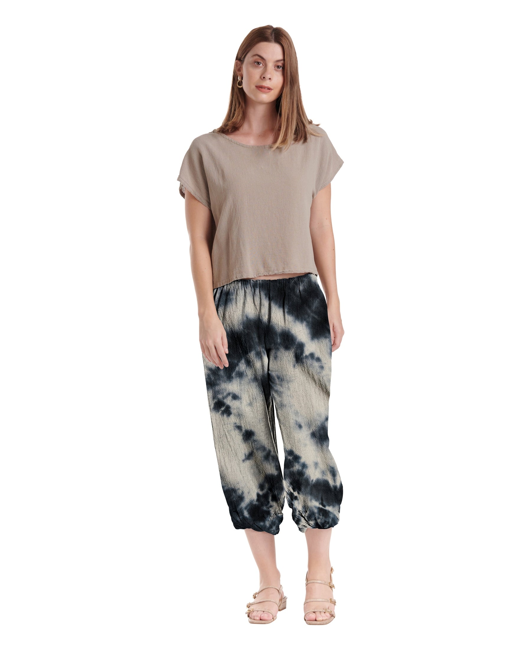 Crystal Cotton Gauze Pants-Oh My Gauze