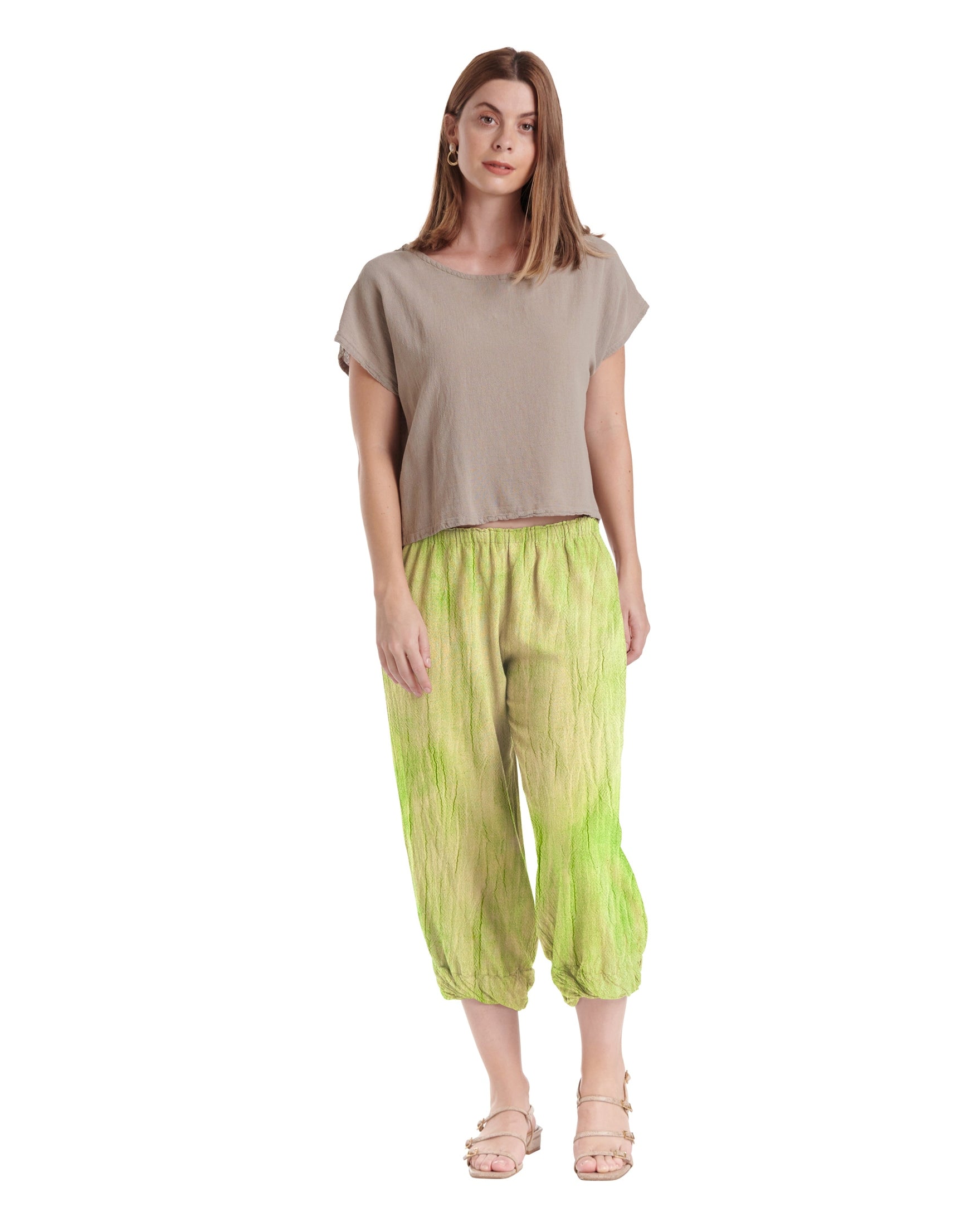 Crystal Cotton Gauze Pants-Oh My Gauze