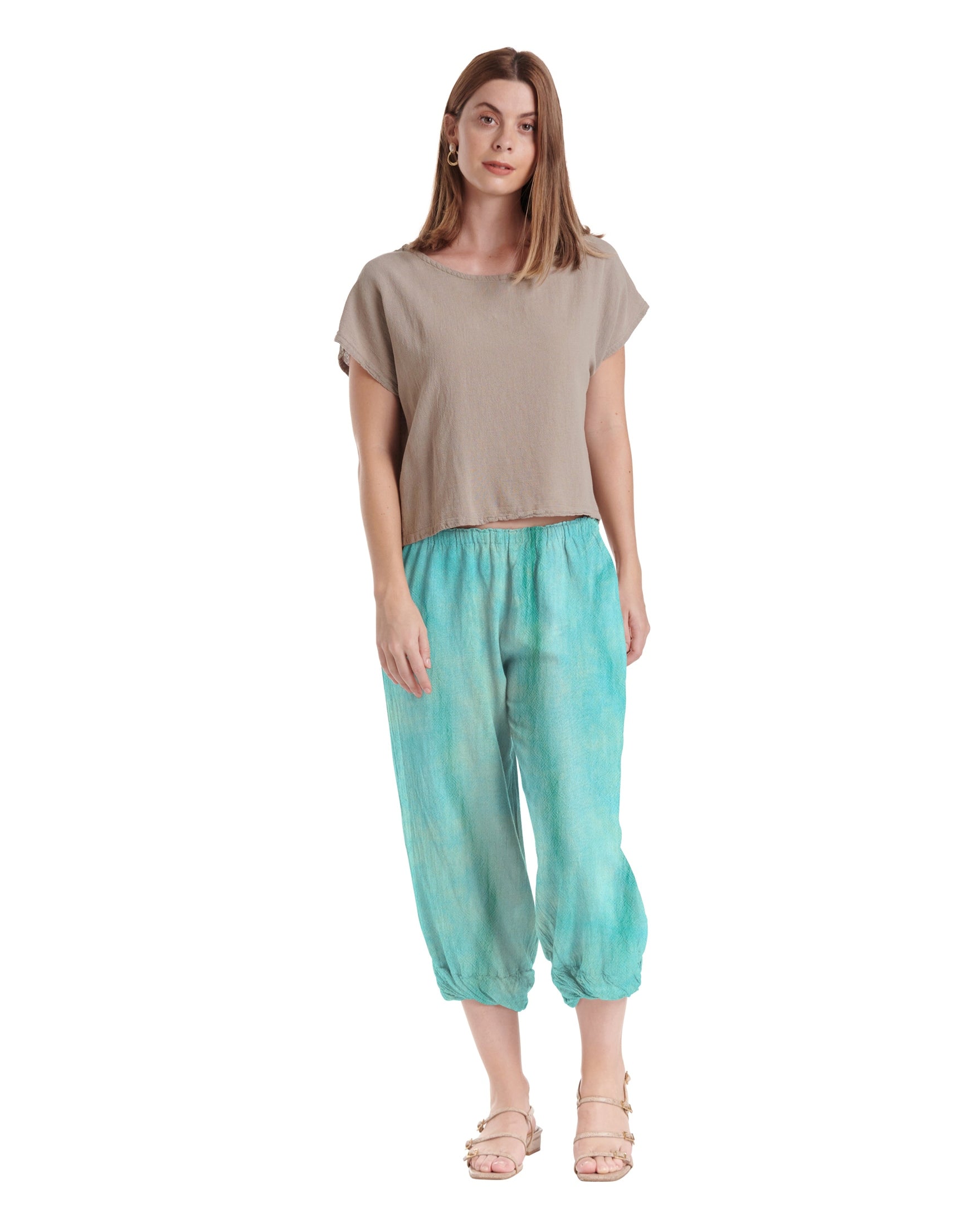 Crystal Cotton Gauze Pants-Oh My Gauze