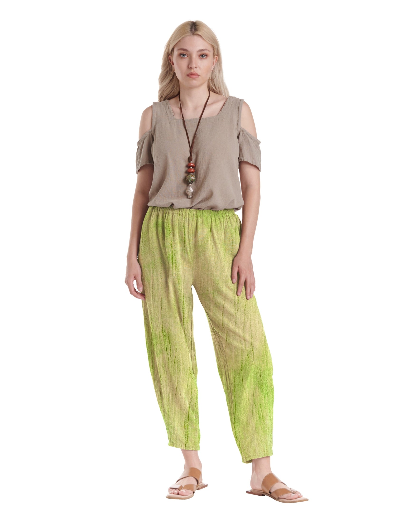 Dart Cotton Gauze Pants-Oh My Gauze