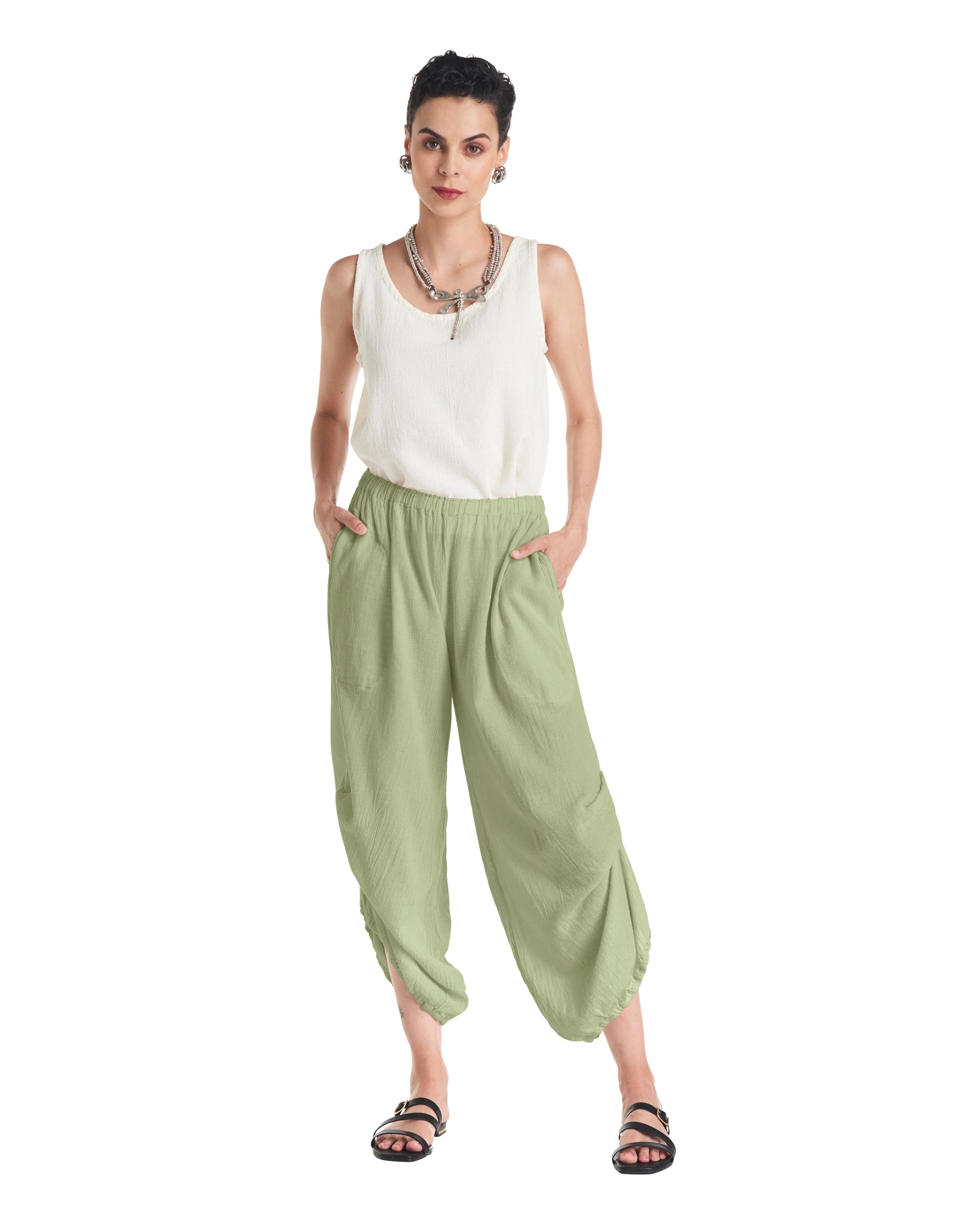 Dash Cotton Gauze Pants-Oh My Gauze