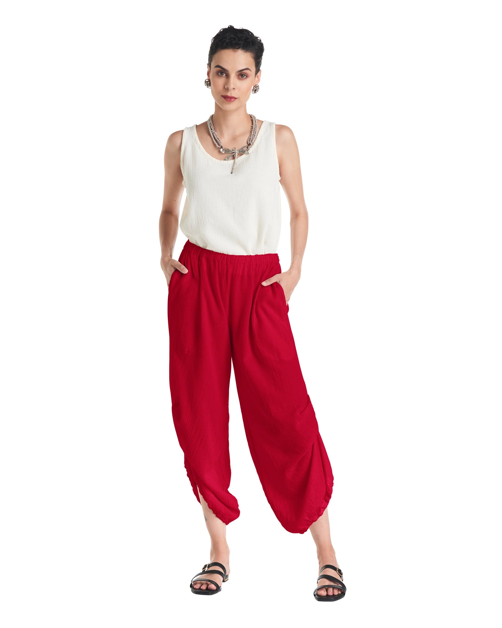 Dash Cotton Gauze Pants-Oh My Gauze