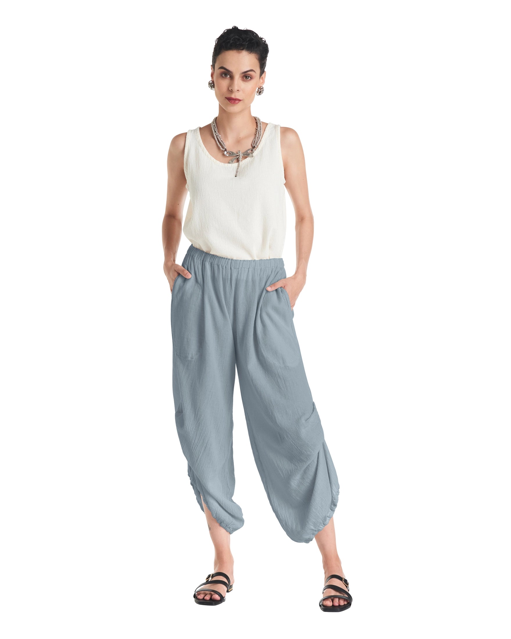 Dash Cotton Gauze Pants-Oh My Gauze