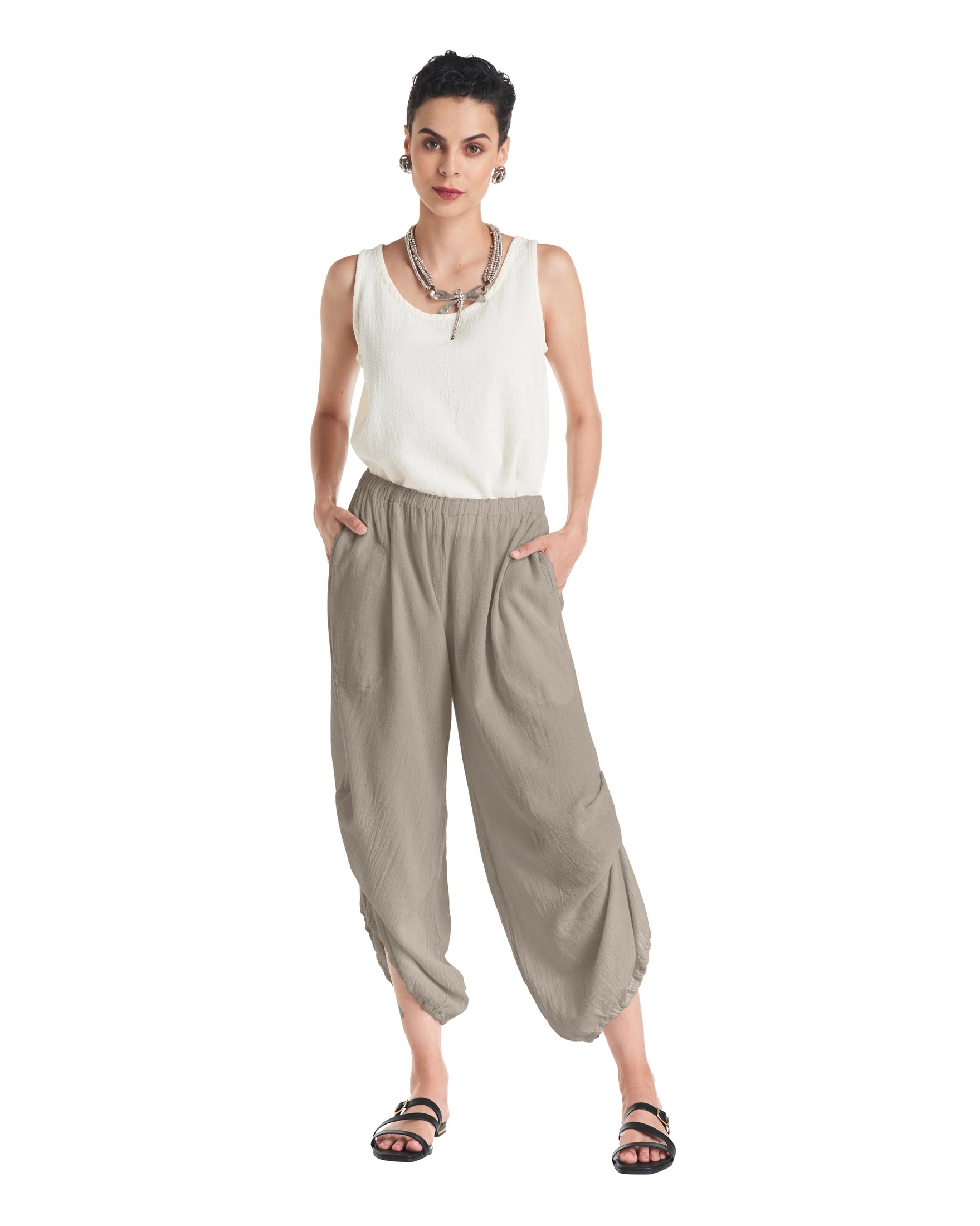 Dash Cotton Gauze Pants-Oh My Gauze