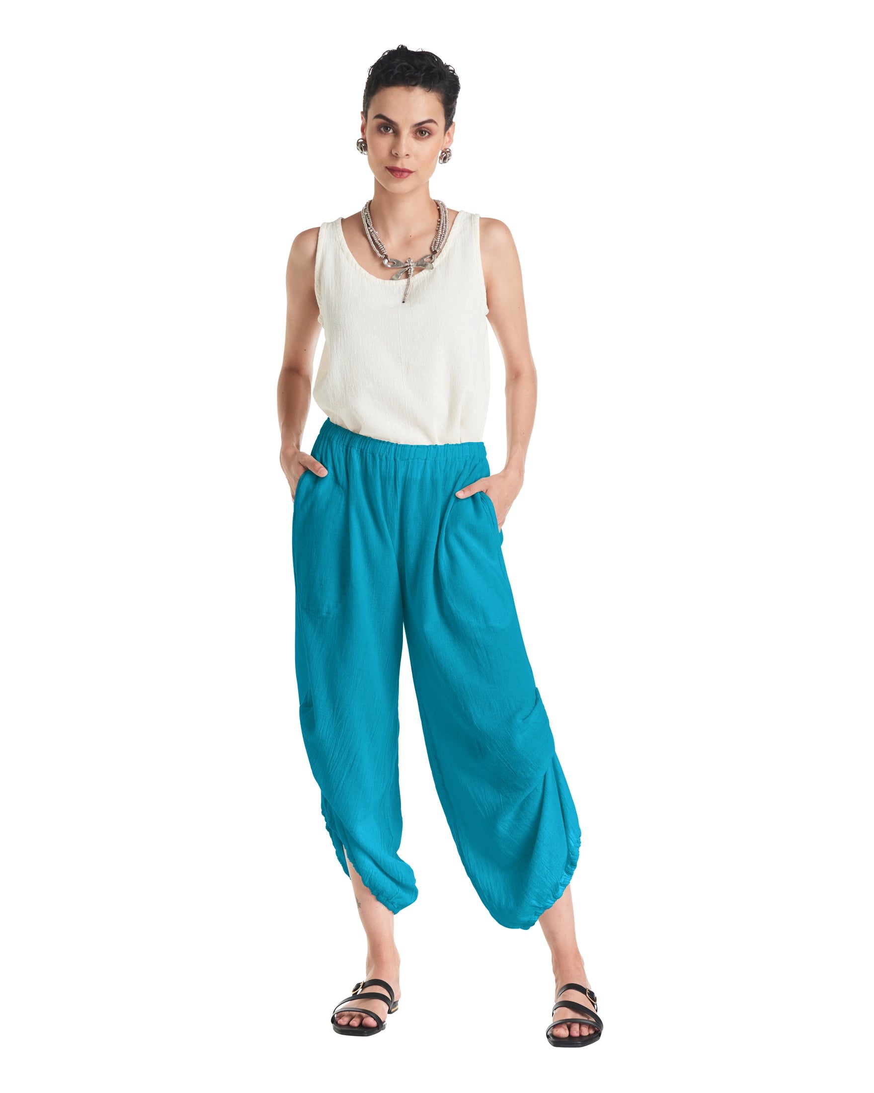 Dash Cotton Gauze Pants-Oh My Gauze