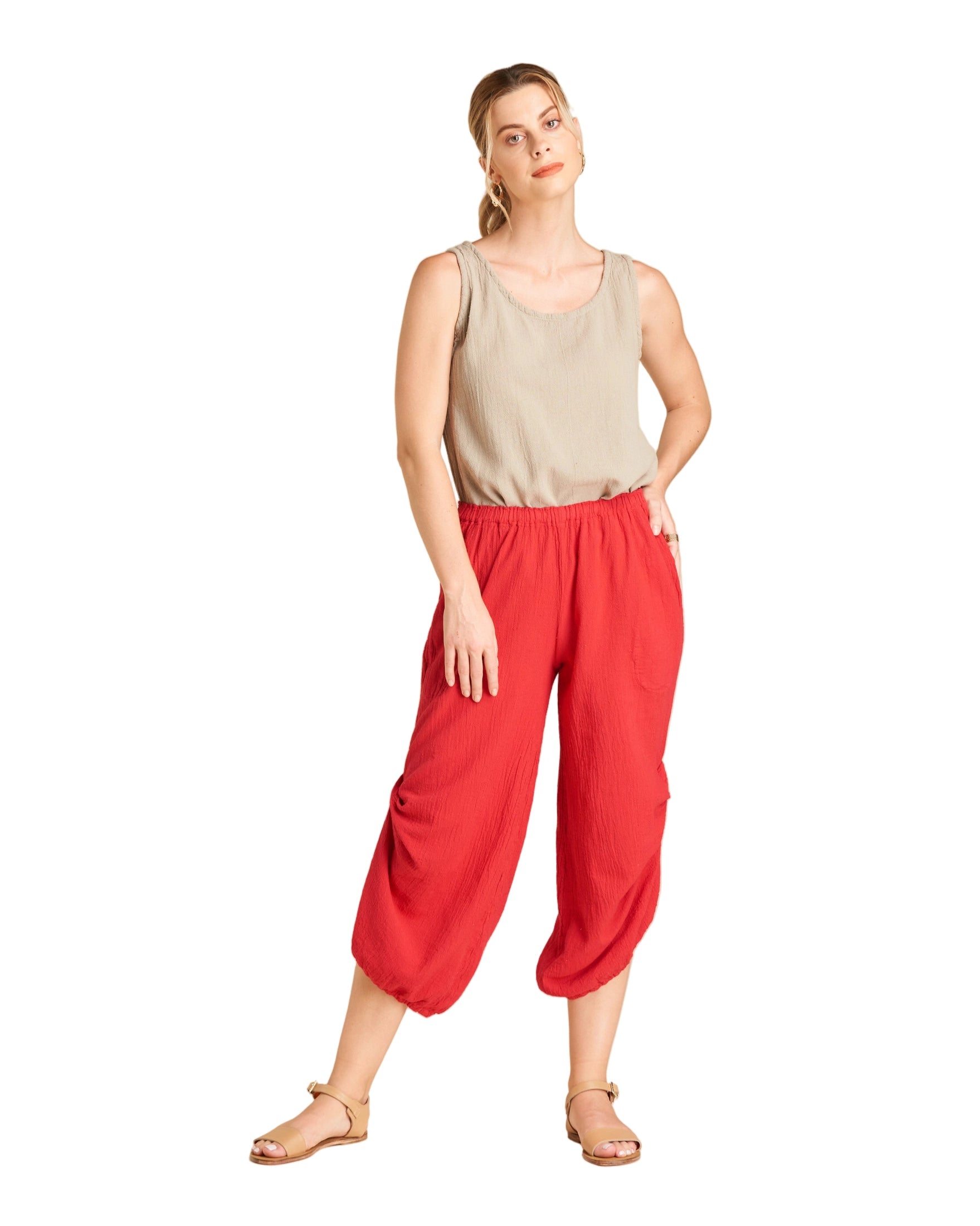 Dash Cotton Gauze Pants-Oh My Gauze