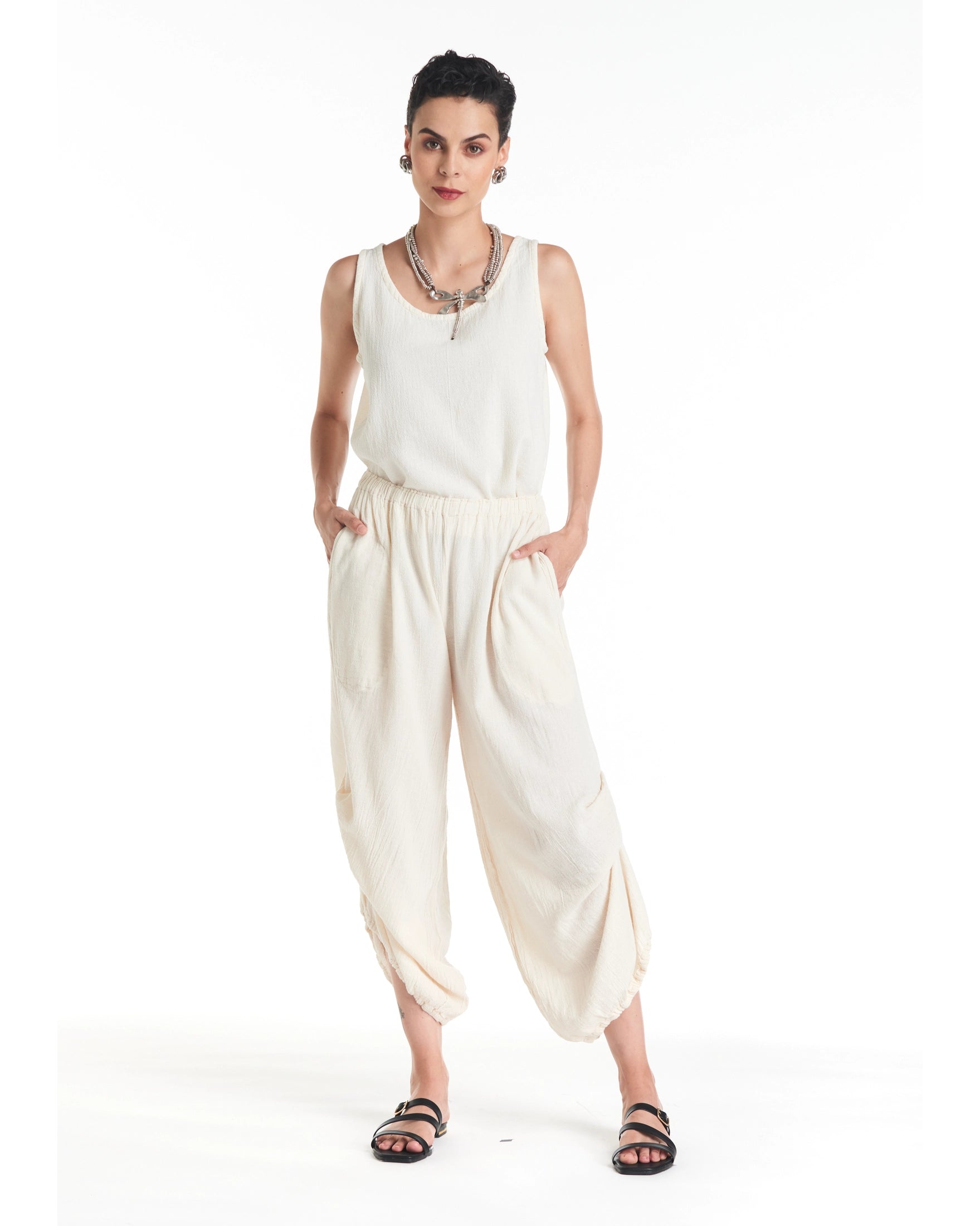 Dash Cotton Gauze Pants-Oh My Gauze