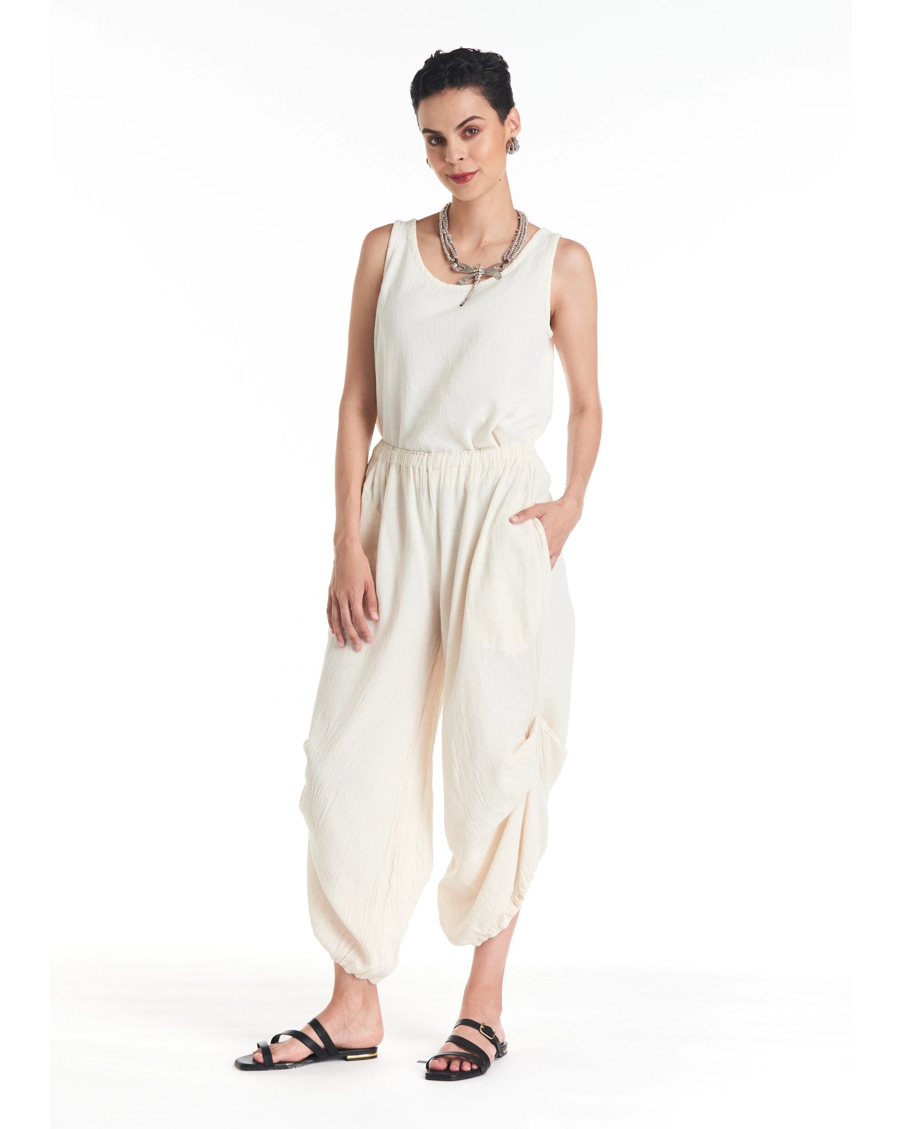 Dash Cotton Gauze Pants-Oh My Gauze