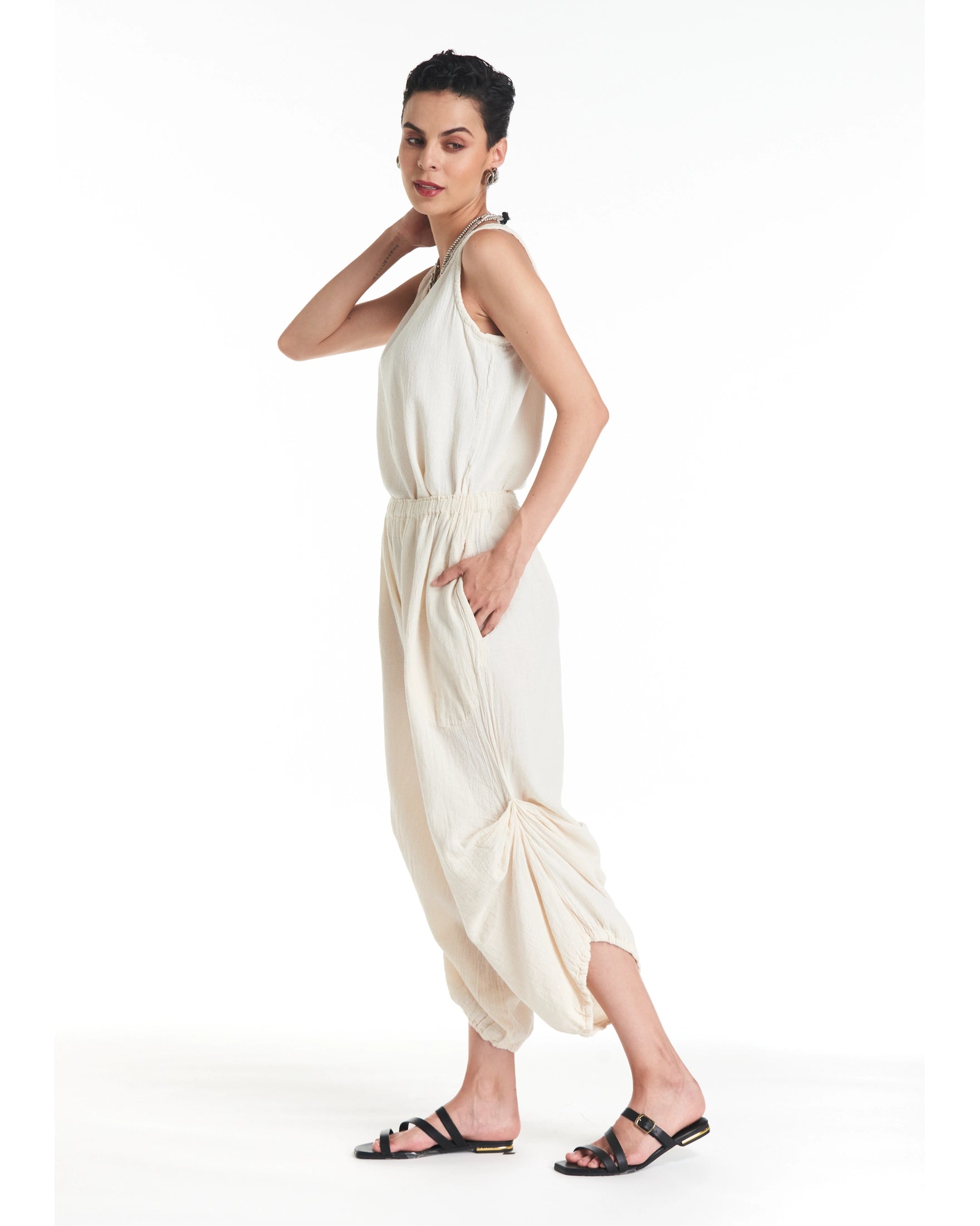 Dash Cotton Gauze Pants-Oh My Gauze