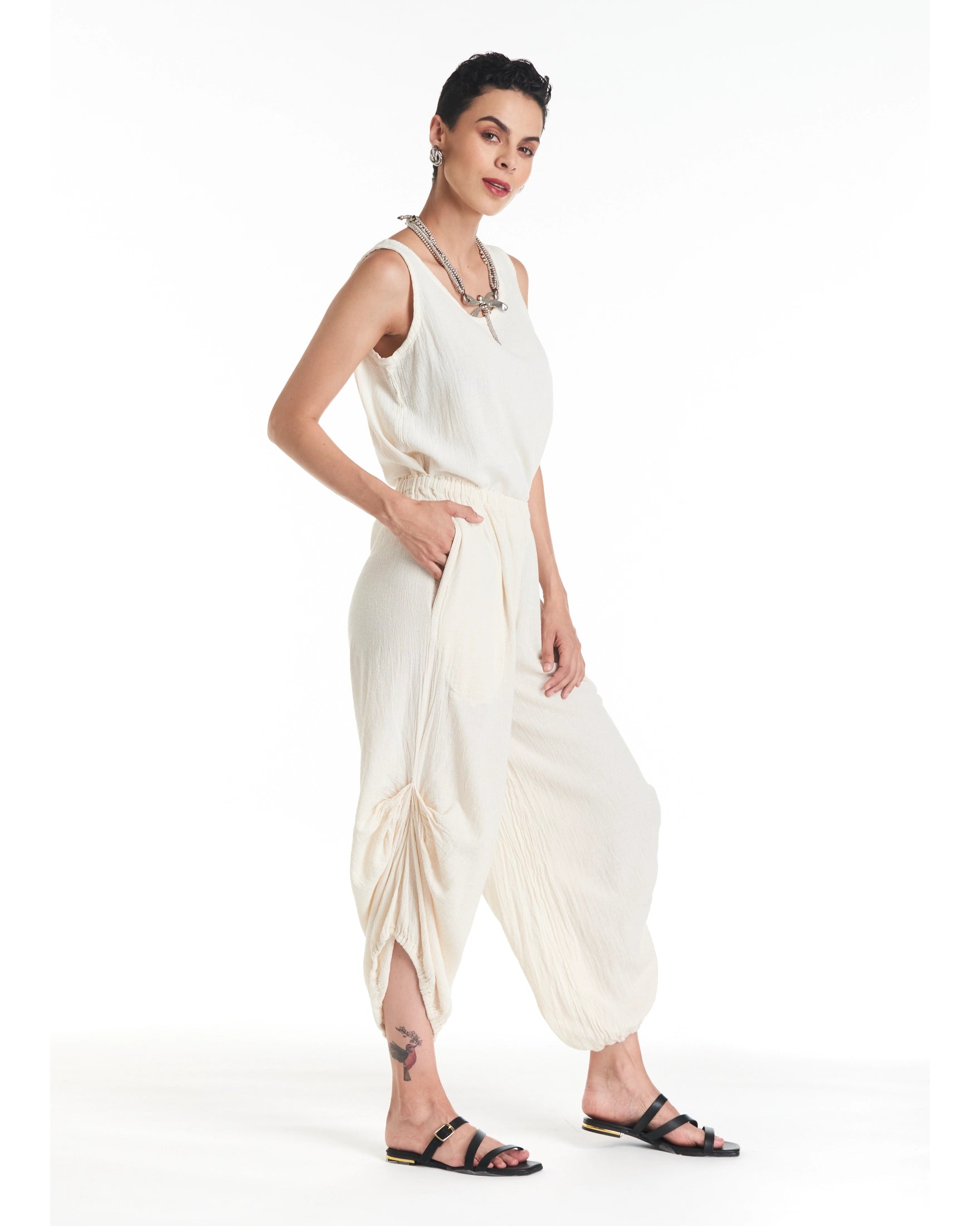 Dash Cotton Gauze Pants-Oh My Gauze