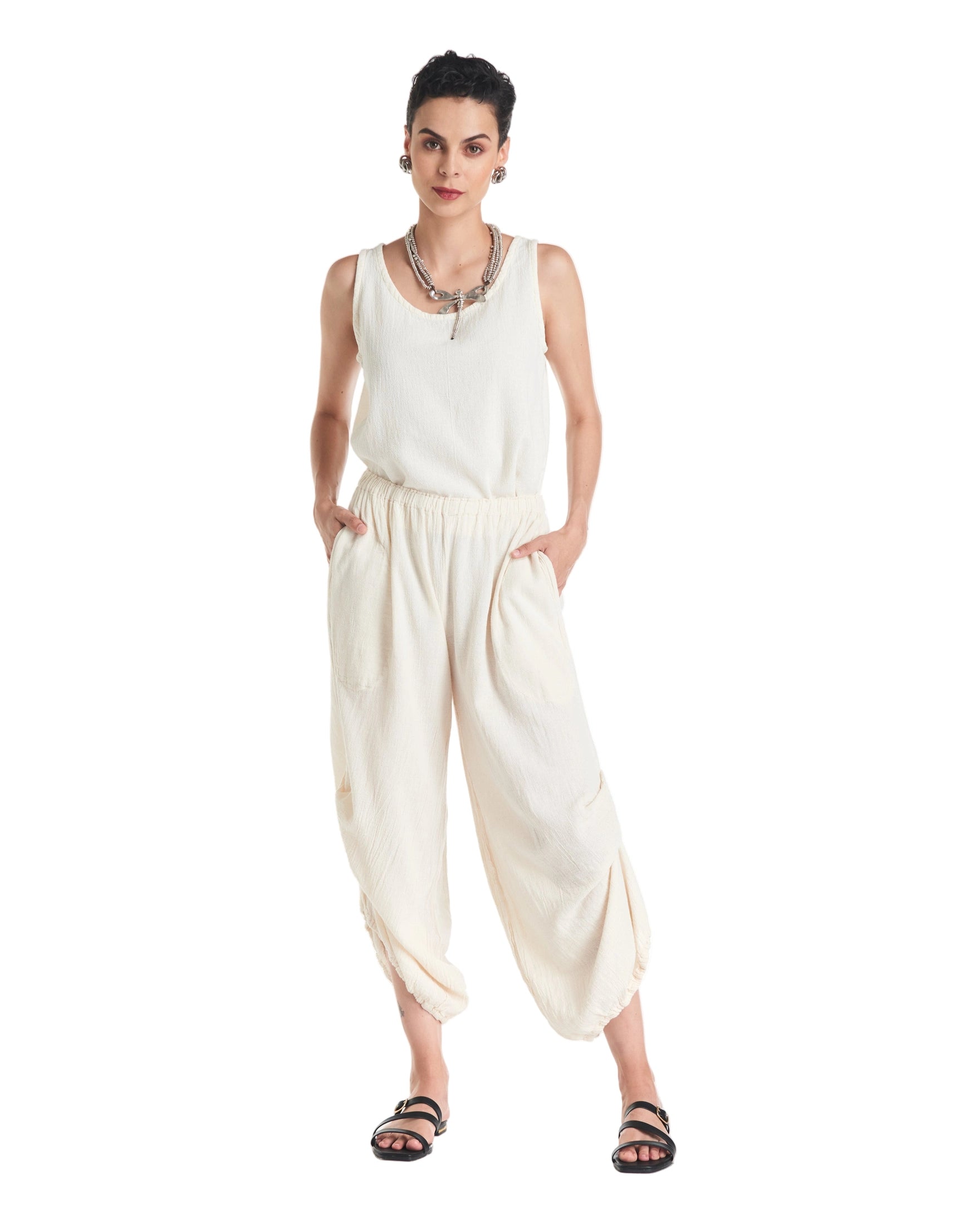 Dash Cotton Gauze Pants-Oh My Gauze