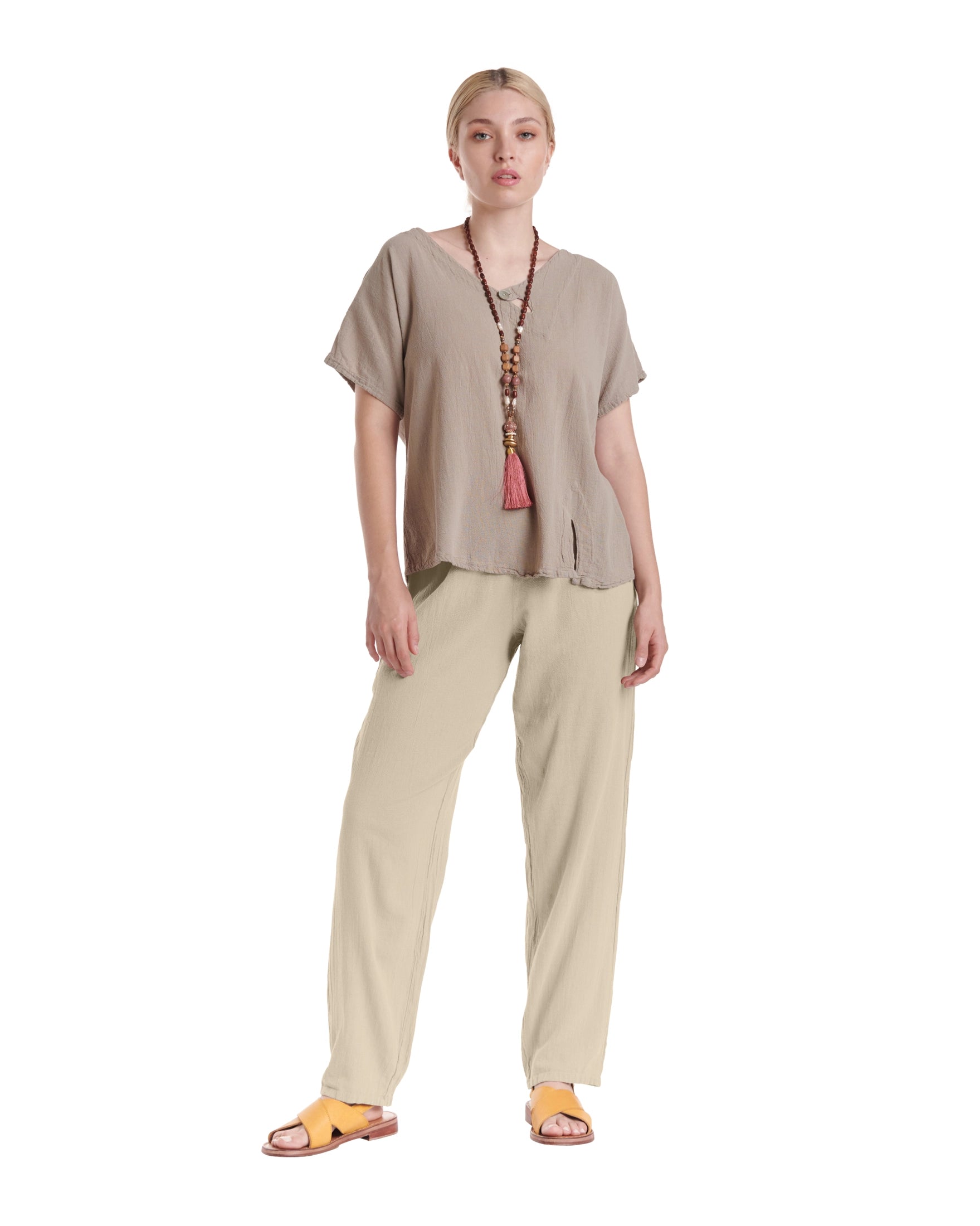 Dolphin Cotton Gauze Pants-Oh My Gauze
