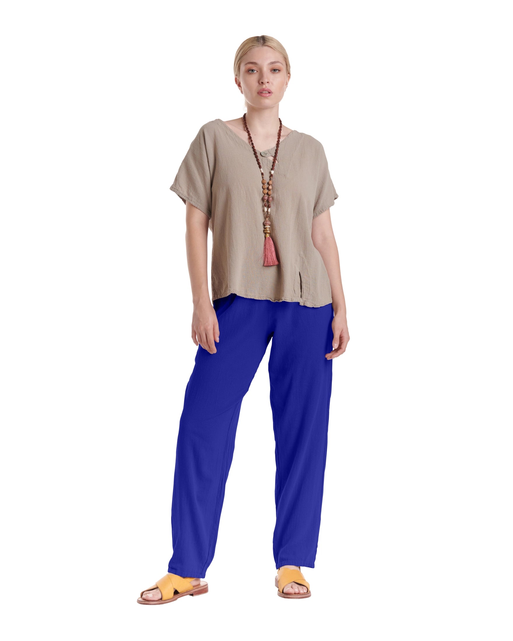 Dolphin Cotton Gauze Pants-Oh My Gauze