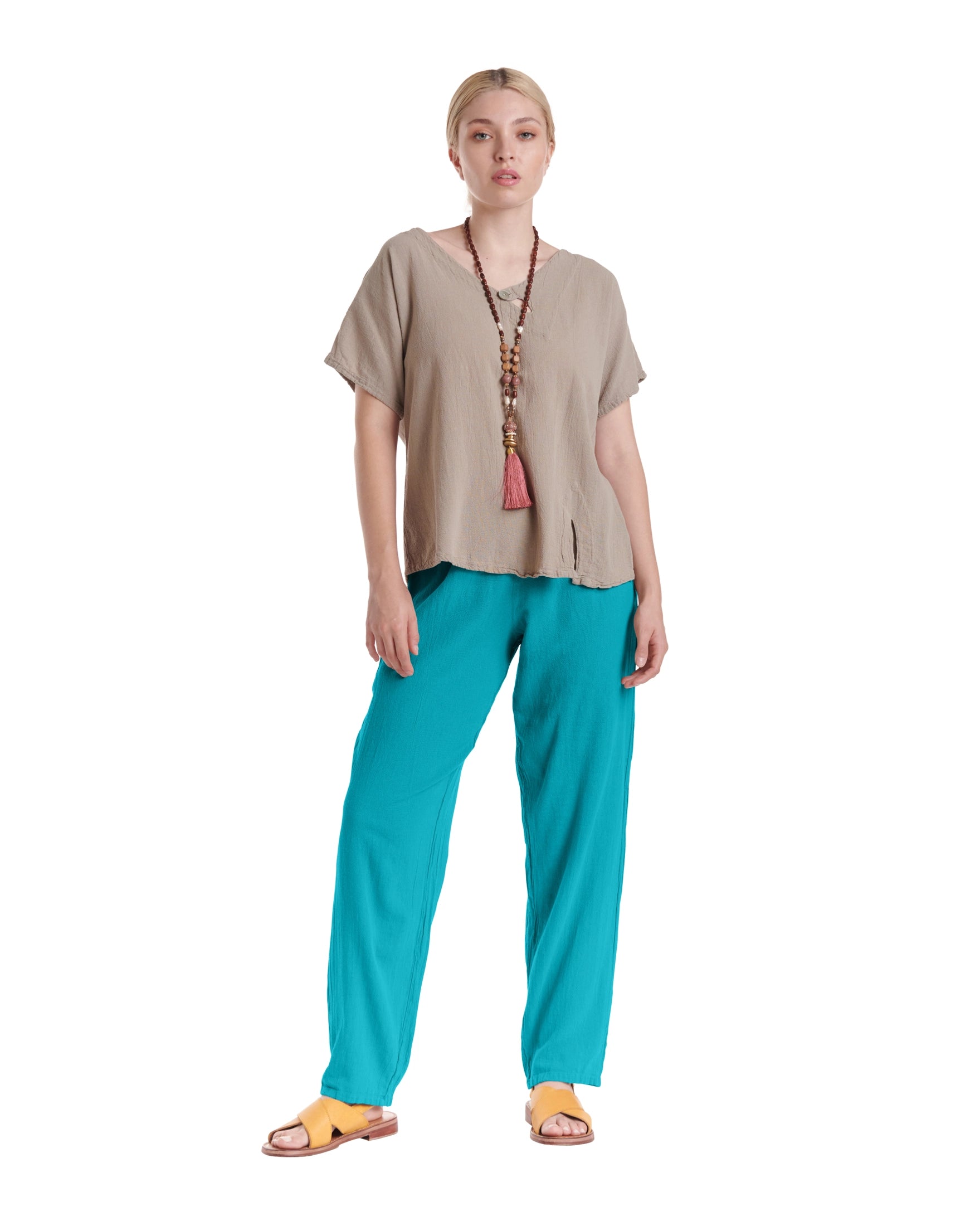 Dolphin Cotton Gauze Pants-Oh My Gauze