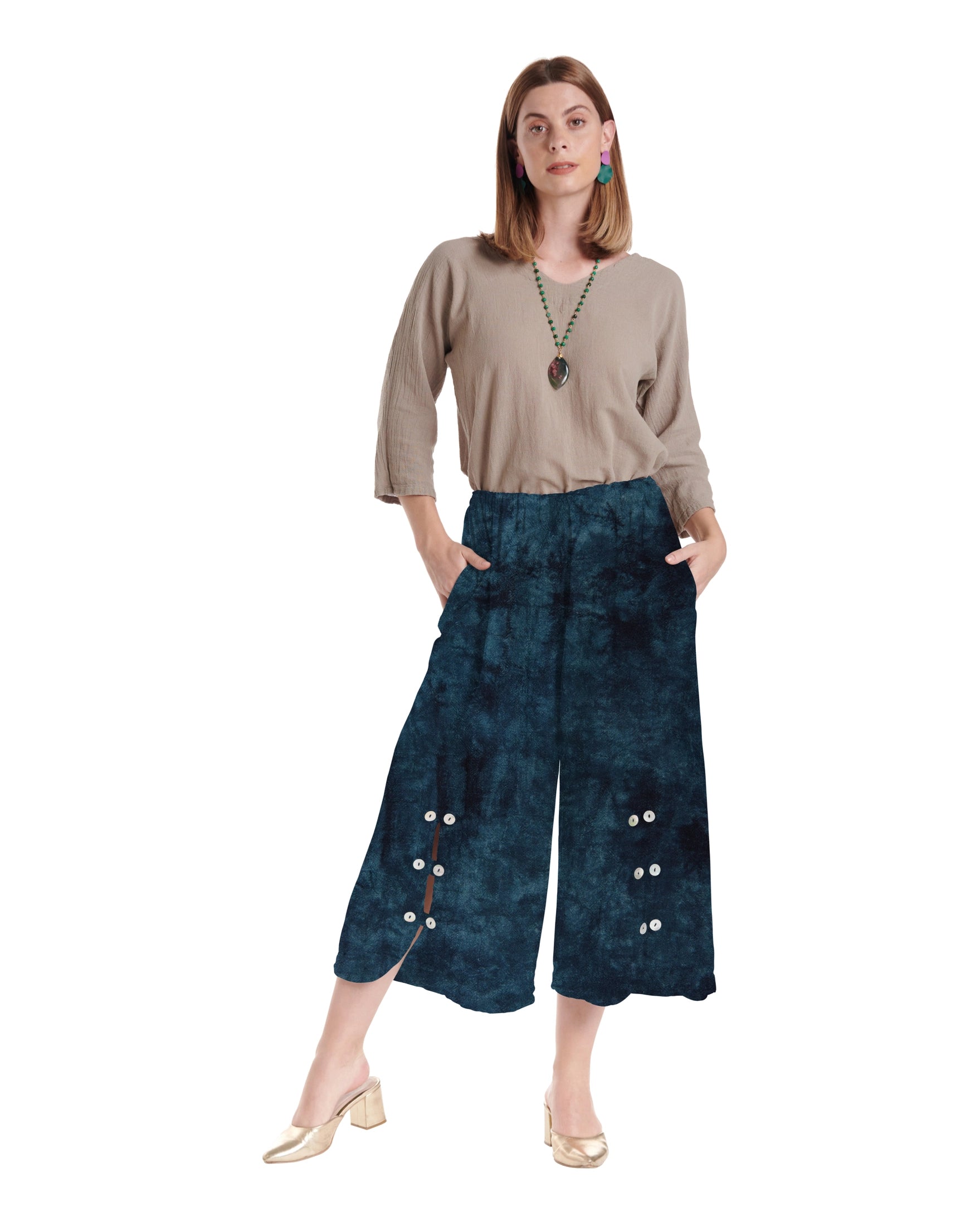Dotty Cotton Gauze Pants – New Arrival-Oh My Gauze
