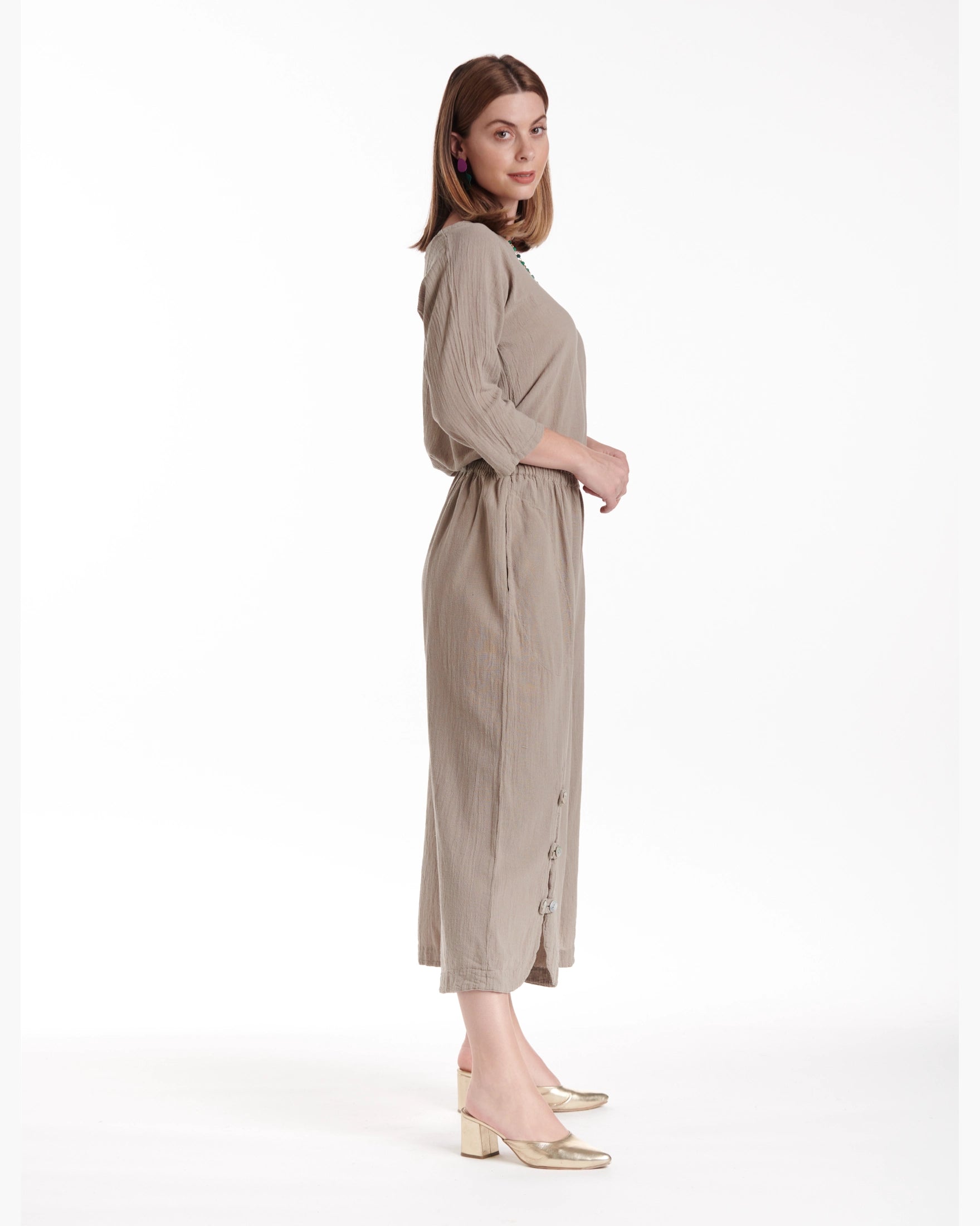 Dotty Cotton Gauze Pants – New Arrival-Oh My Gauze