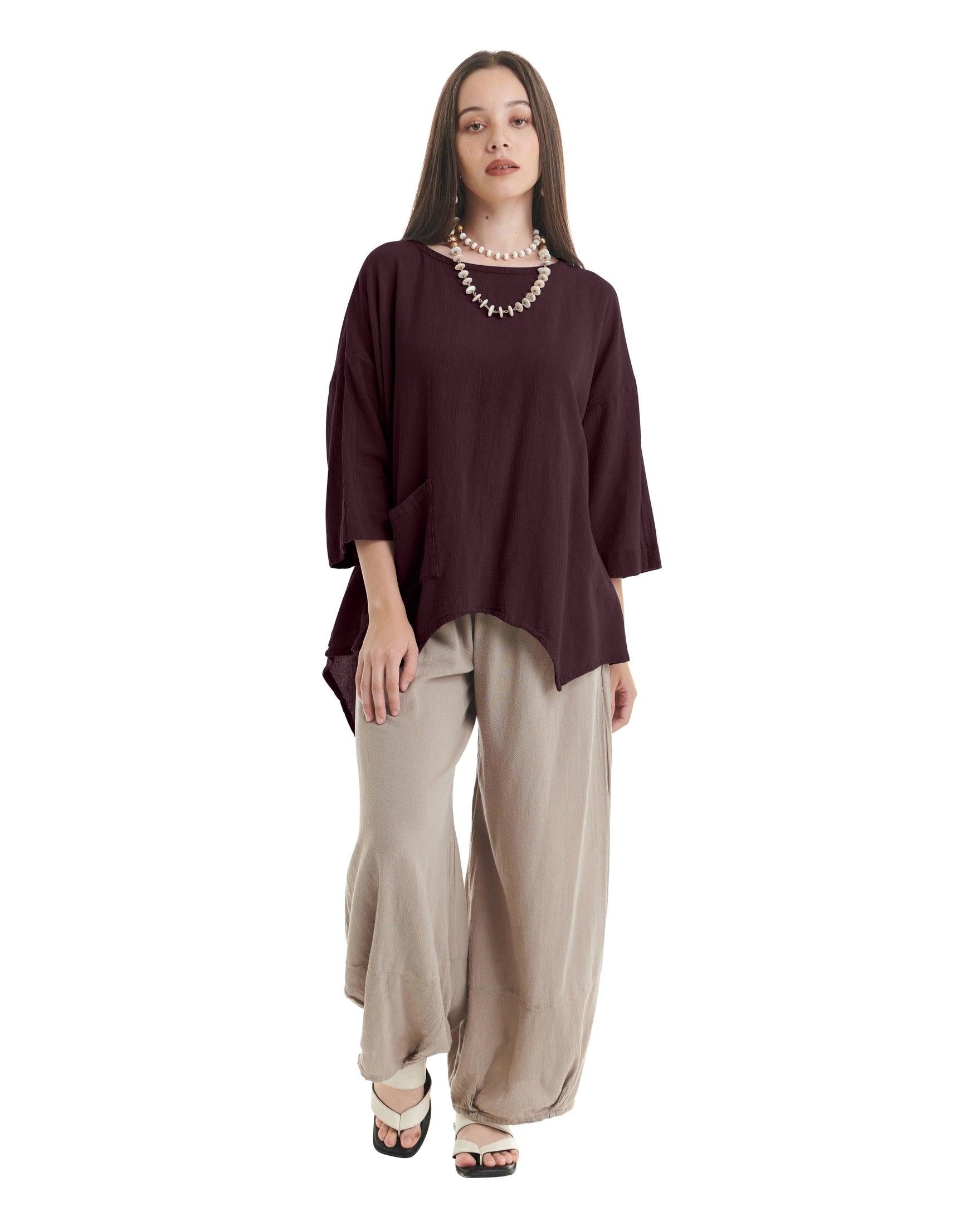 Eclipse Cotton Gauze Blouse-Oh My Gauze