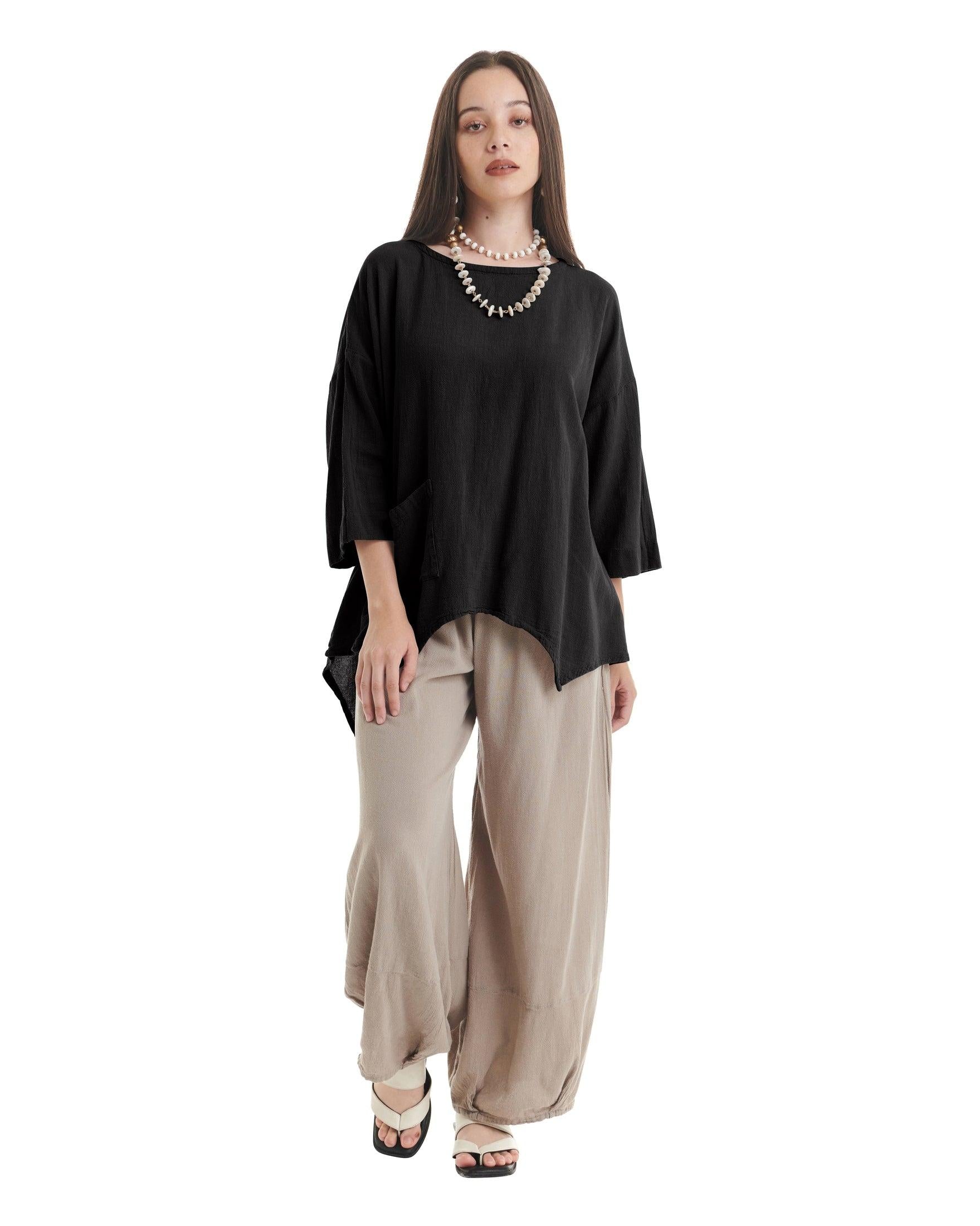 Eclipse Cotton Gauze Blouse-Oh My Gauze